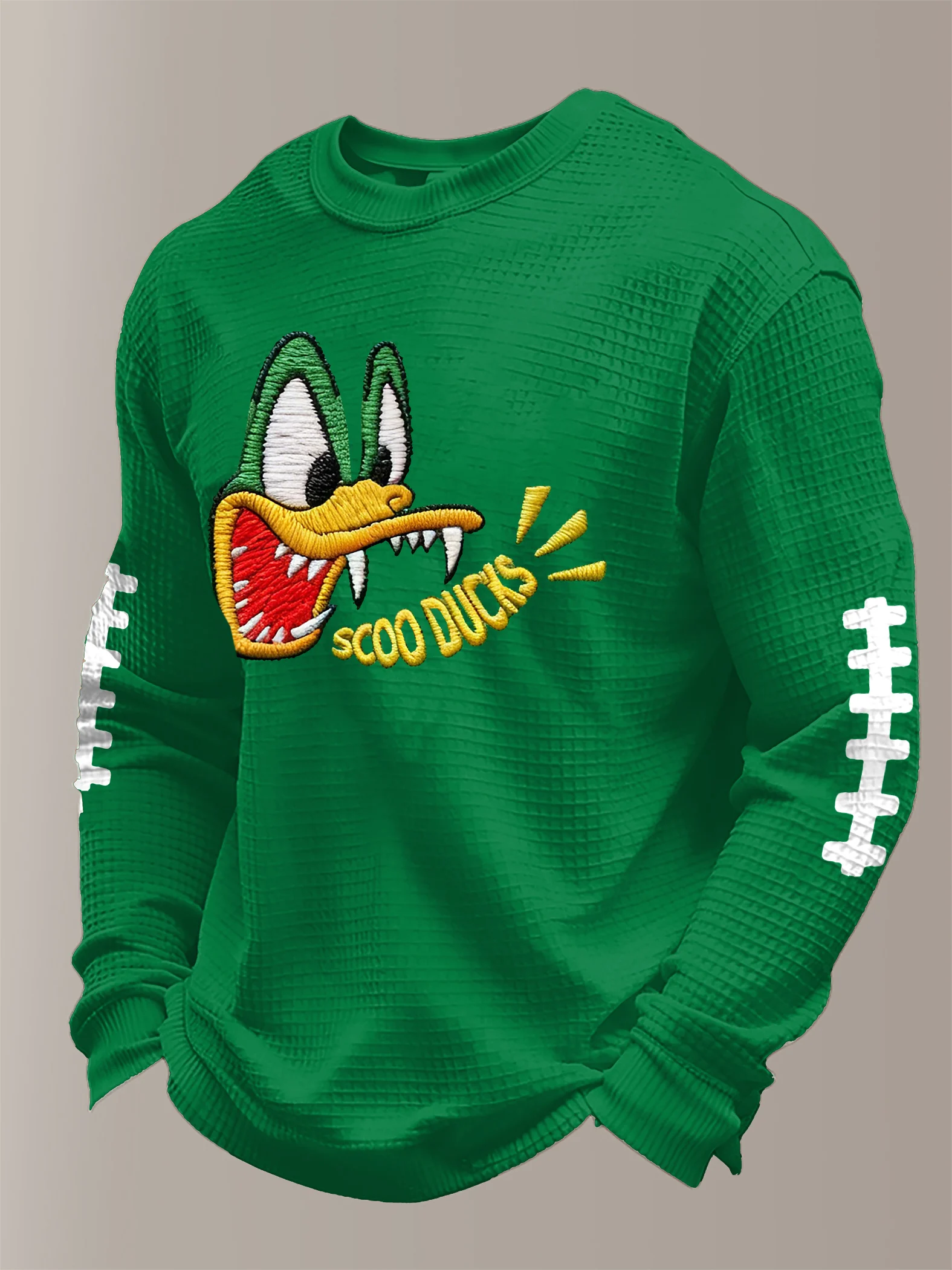 Men's Football Waffle Long Sleeve T-Shirt