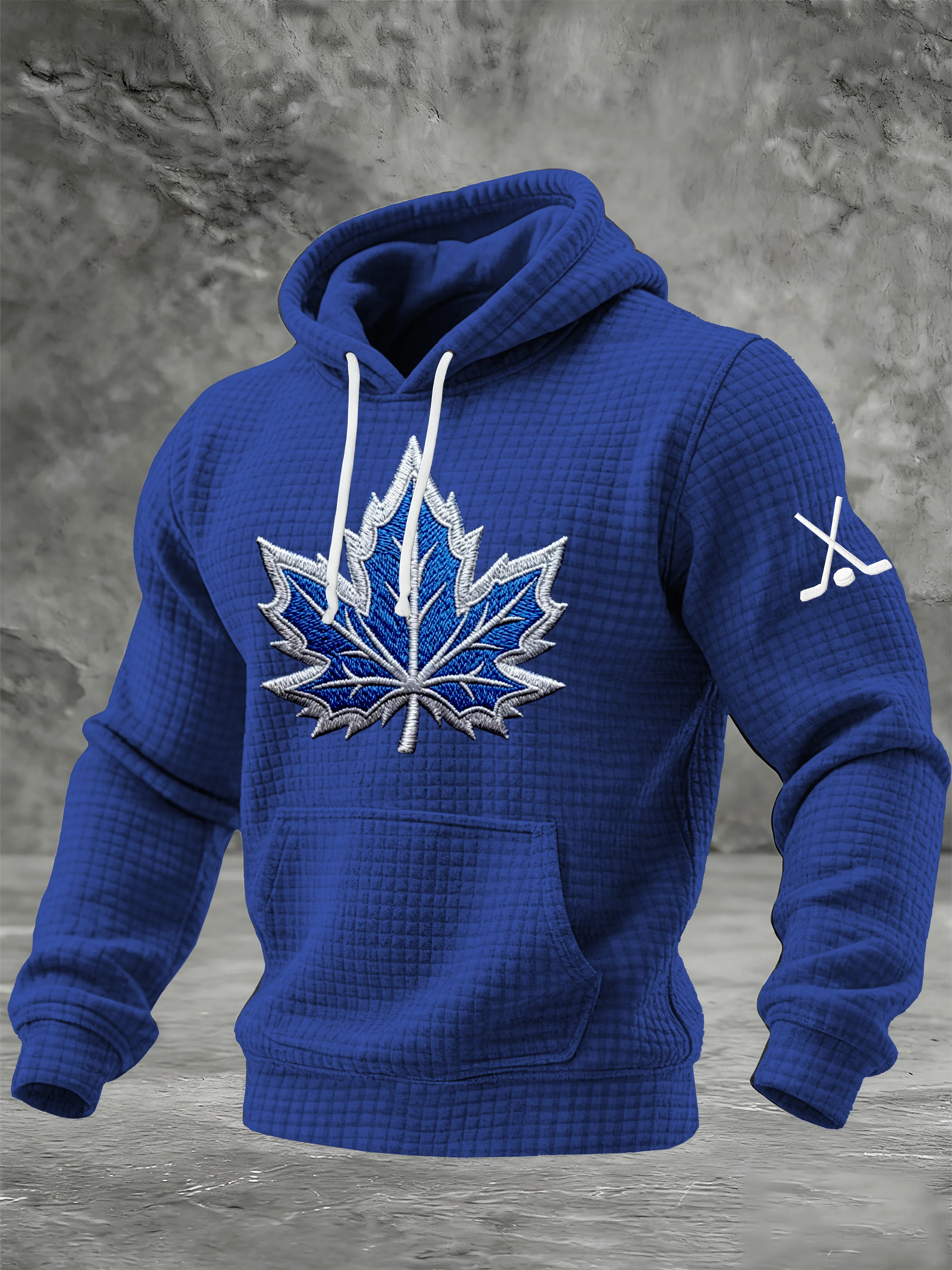 Men'S Ice hockey Printed Hooded Sweatshirt