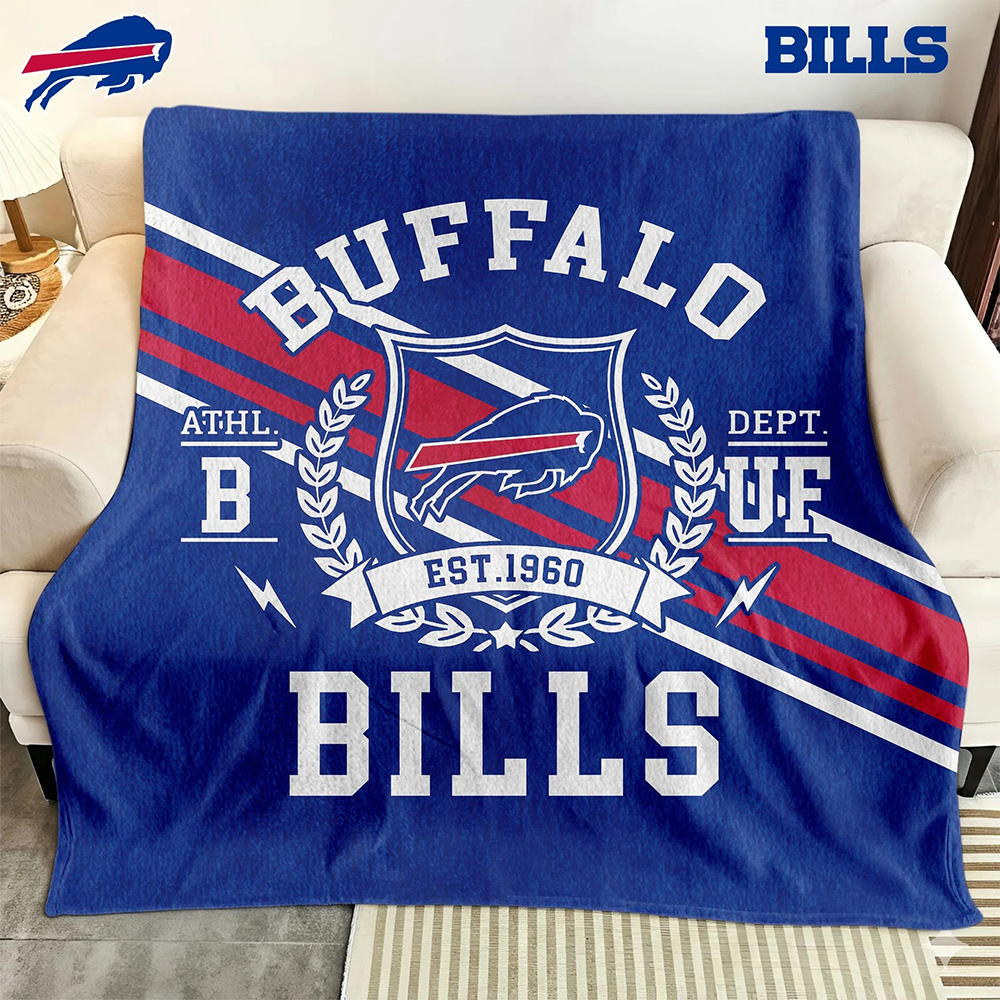 Buffalo Bills Fleece Blanket – Cozy Nfl Team Throw For Couch Or Bed