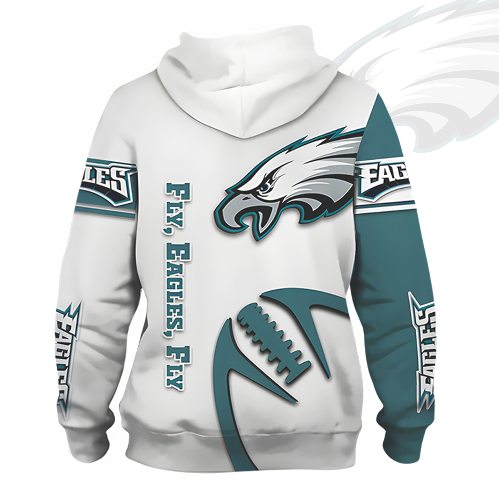 Unisex Philadelphia Eagles Printed Hoodie – Bold Zip Up Sweatshirt for Fans