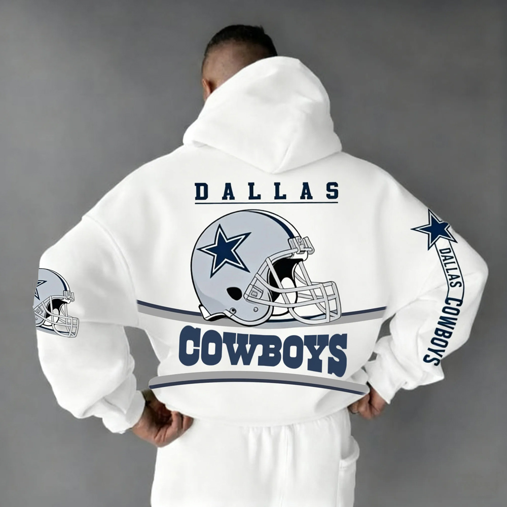 Unisex Universal Rugby Team Logo Printed Sporty Casual Hoodie