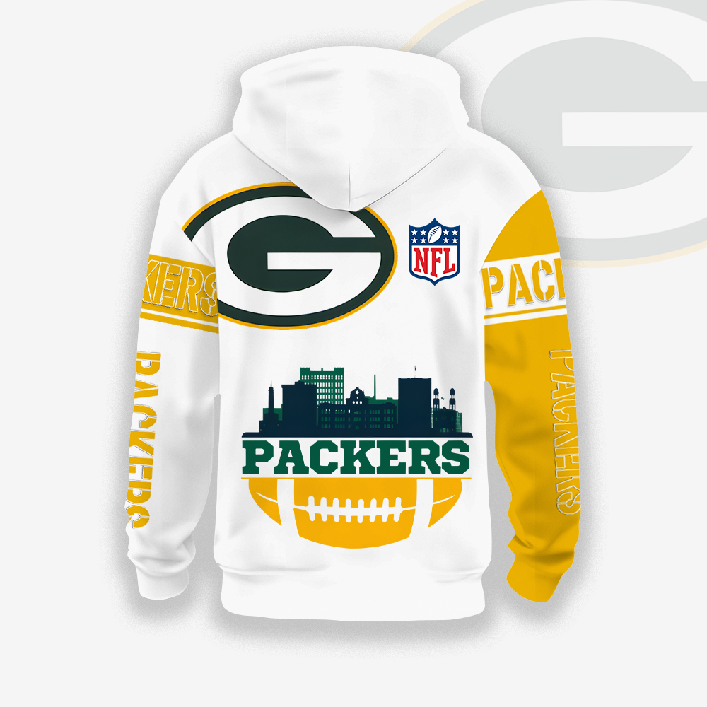 Unisex Green Bay Packers Printed Hoodie –Exclusive Hooded Sweatshirt For Fans