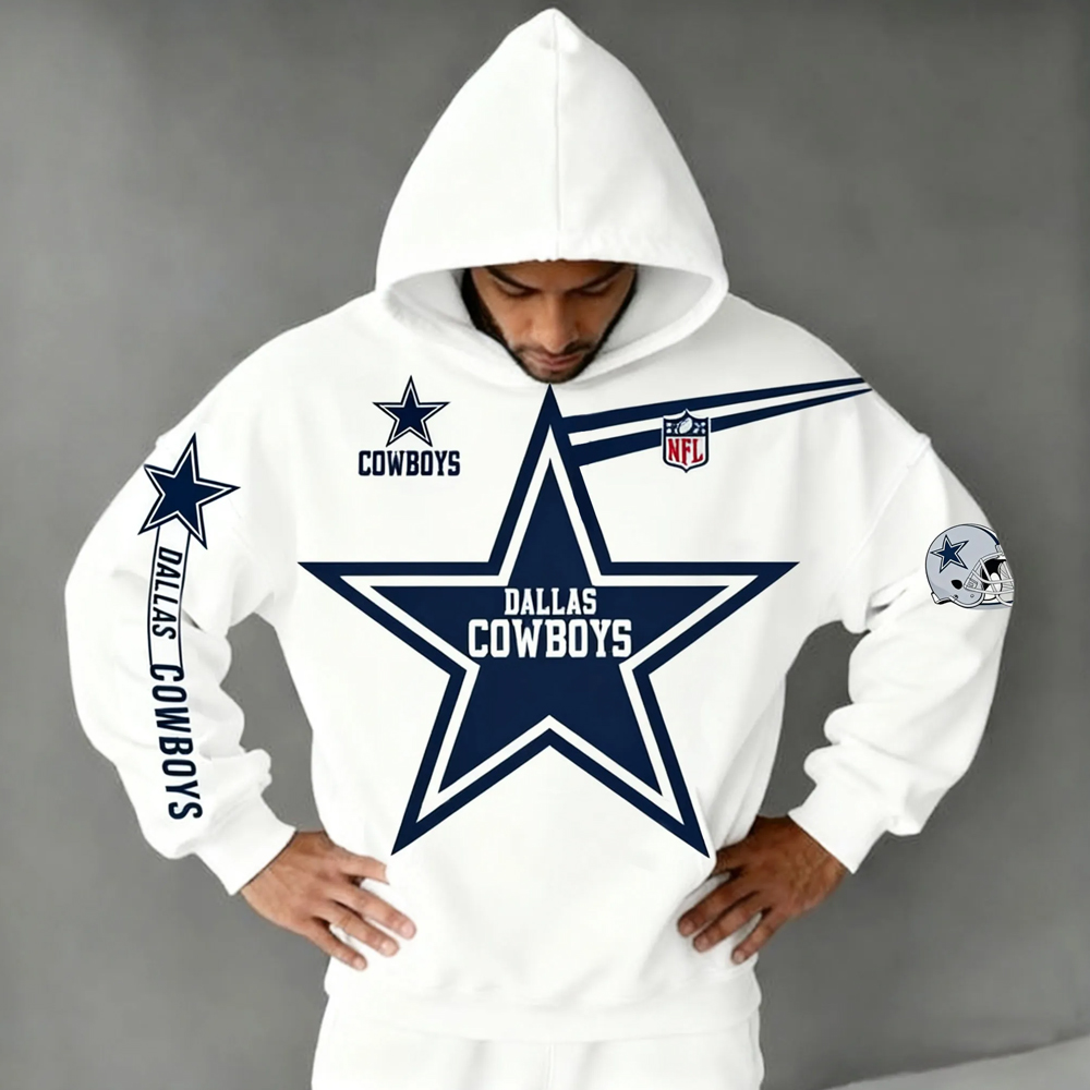 Unisex Universal Rugby Team Logo Printed Sporty Casual Hoodie