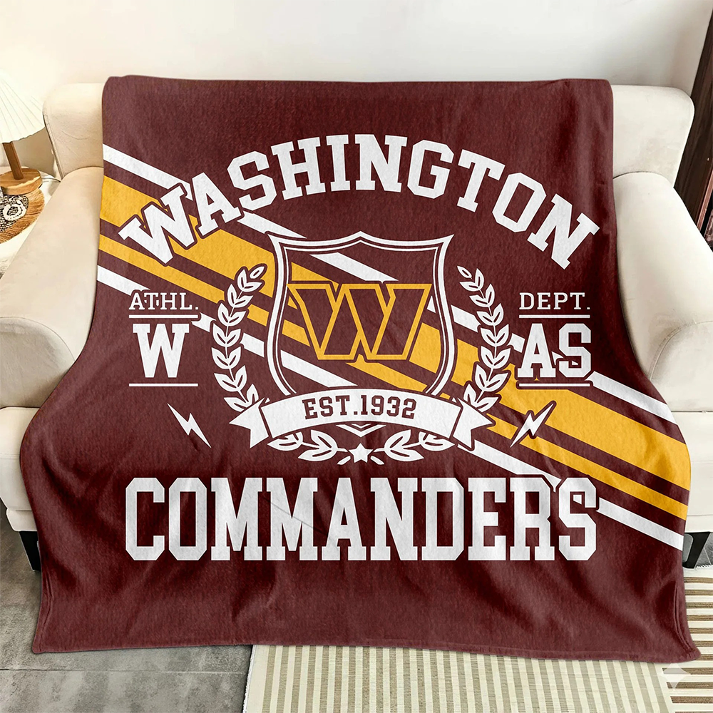 Washington Commanders Fleece Blanket – Cozy NFL Team Throw for Couch or Bed