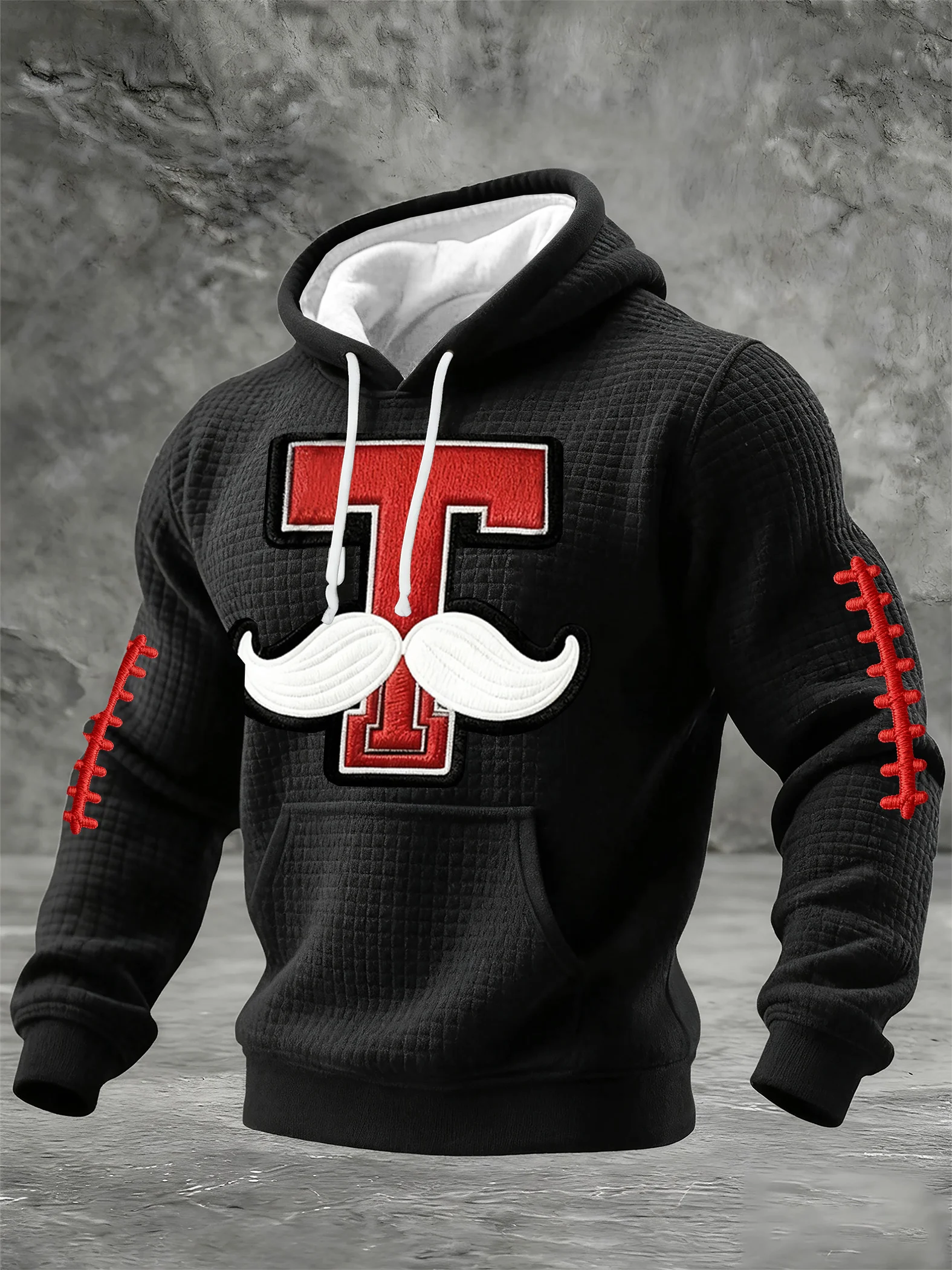 Men's Football Printed Casual Hoodie