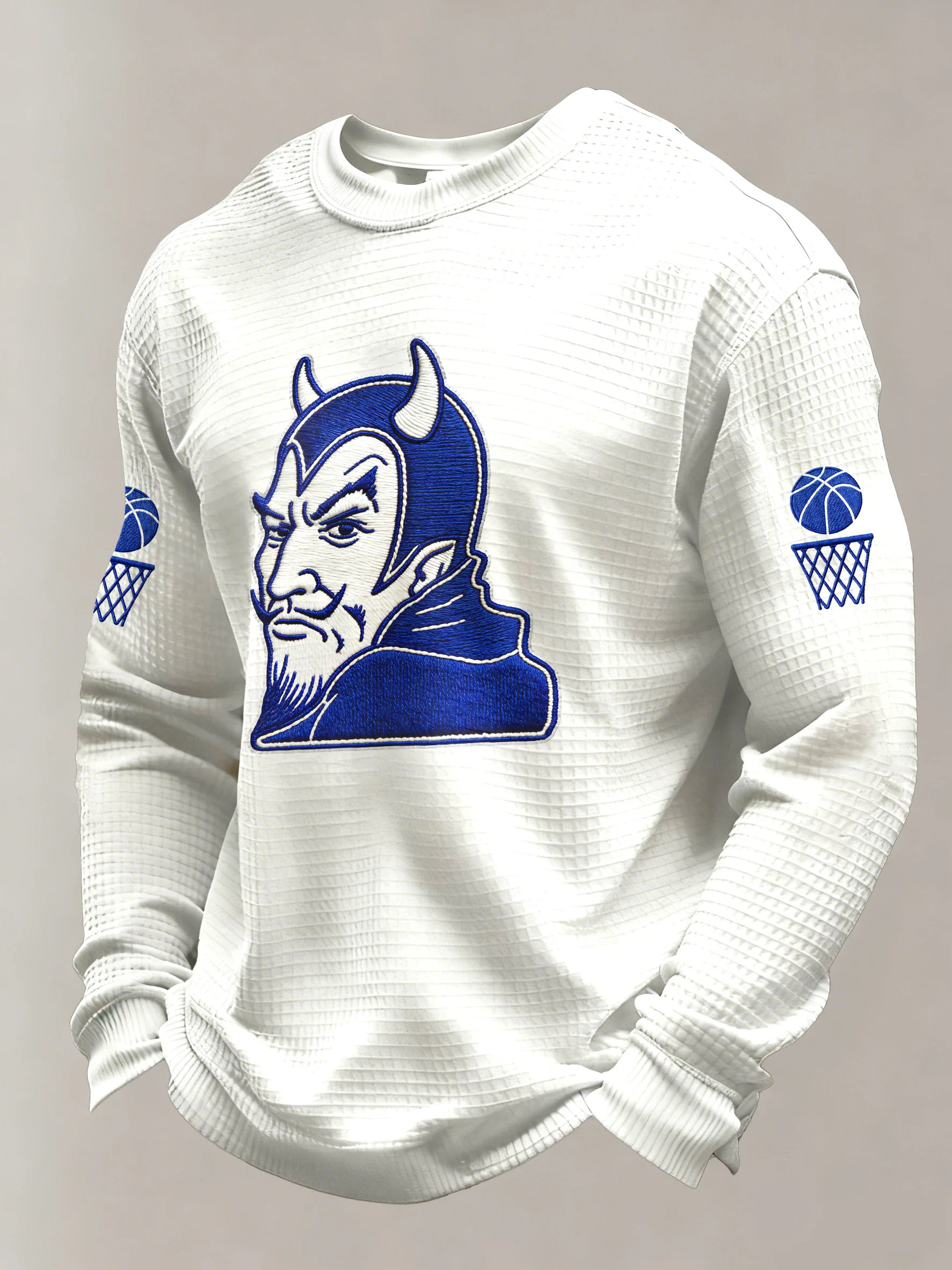 Men's Basketball Printed Casual Long-Sleeved Top
