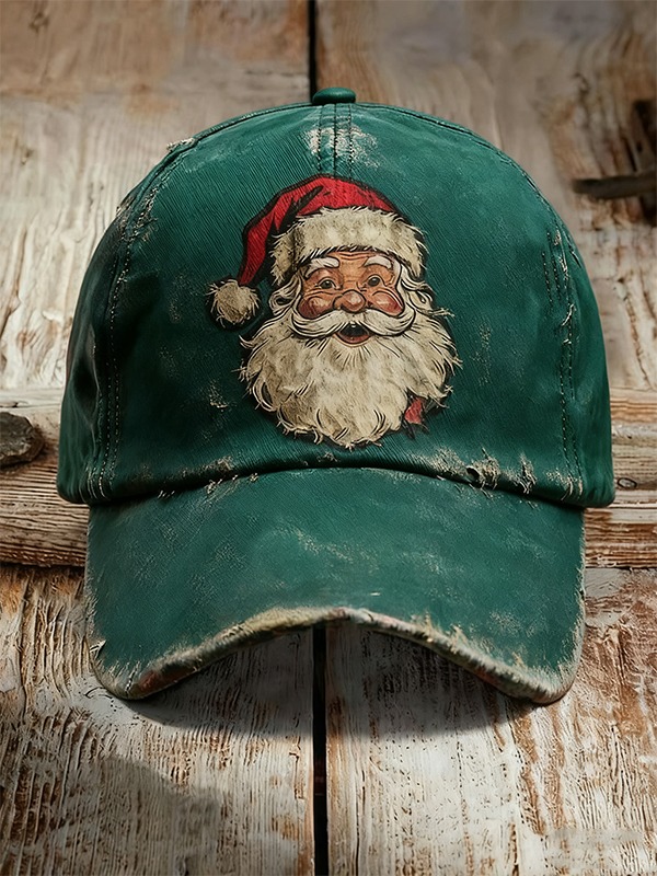 Men's Christmas Happy Santa Claus Graphic Print Hats