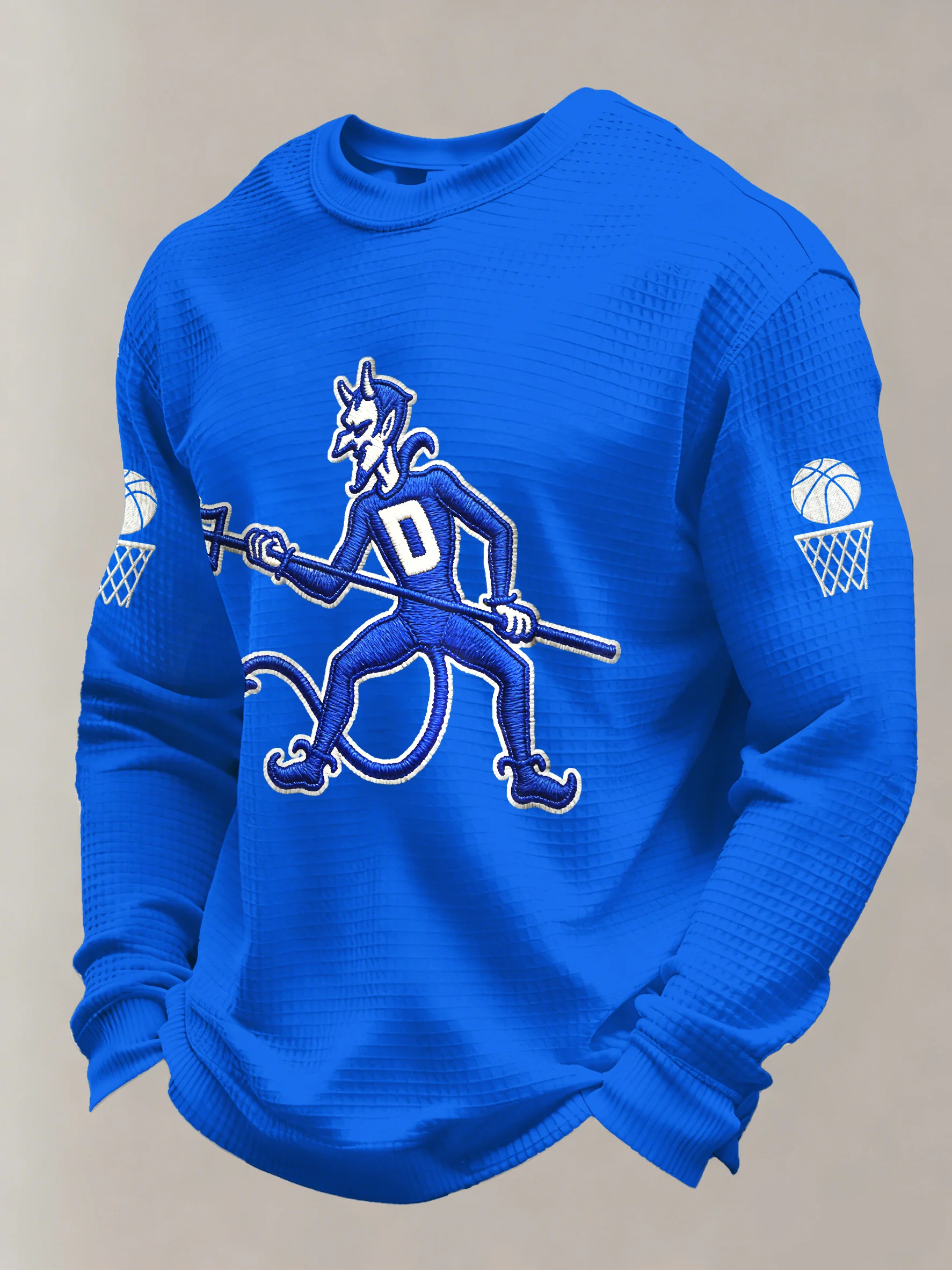 Men's Basketball Printed Casual Long-Sleeved Top