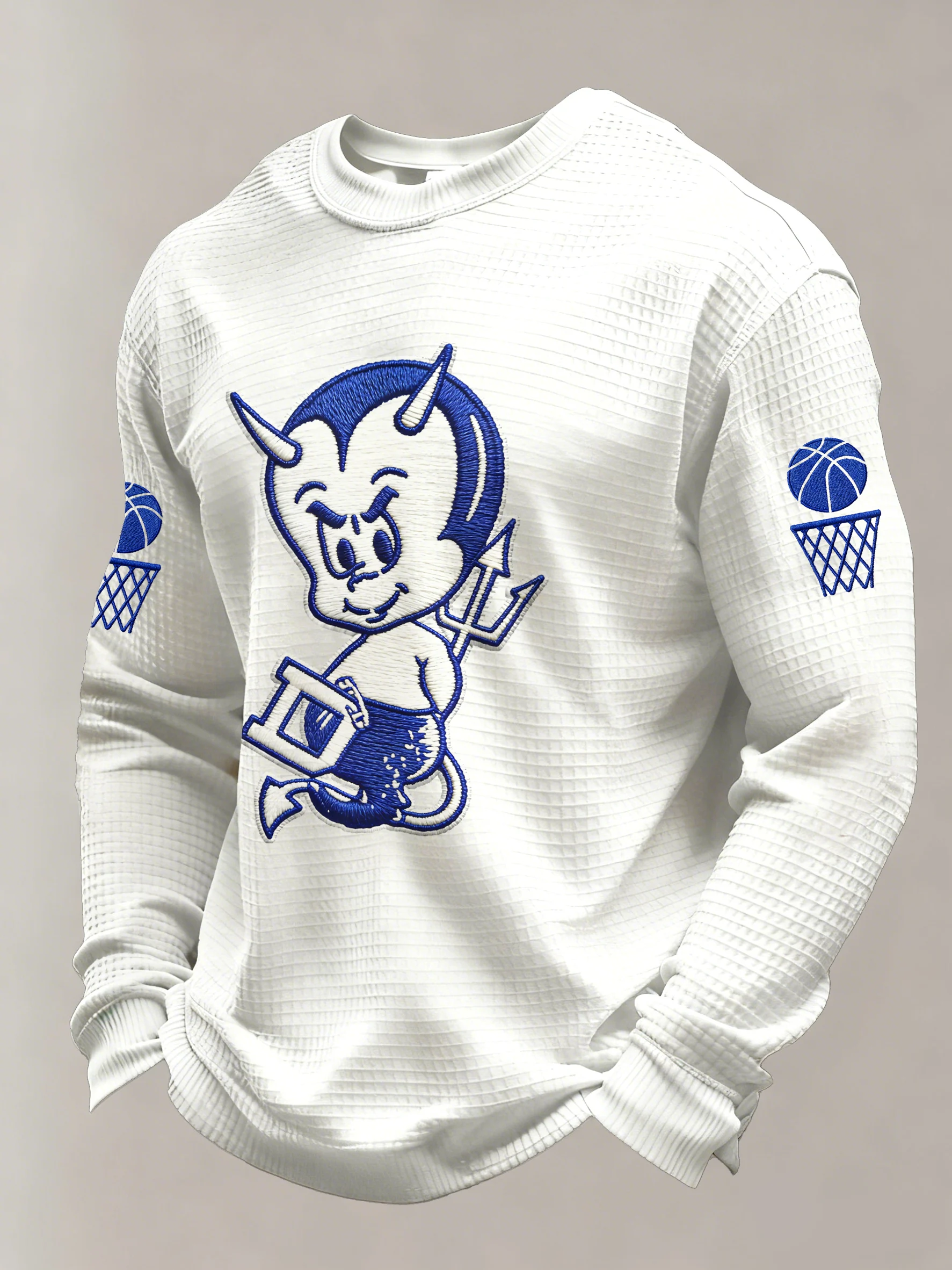 Men's Basketball Printed Casual Long-Sleeved Top