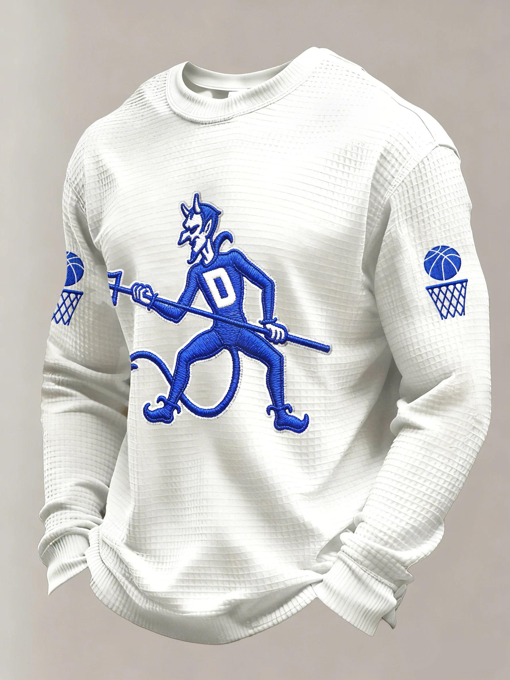 Men's Basketball Printed Casual Long-Sleeved Top