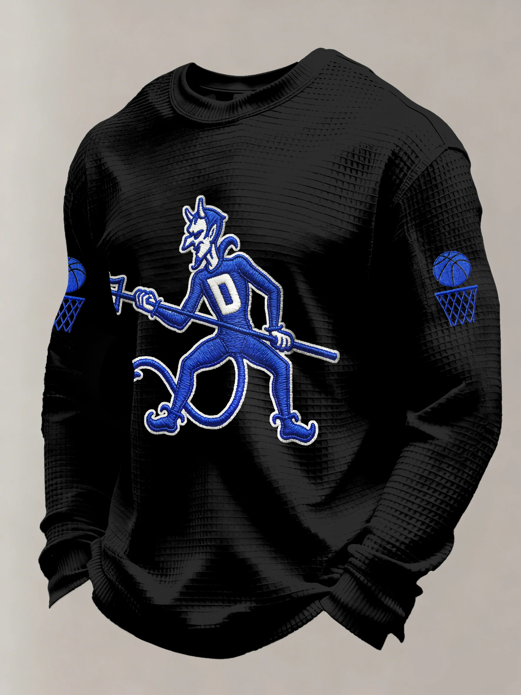 Men's Basketball Printed Casual Long-Sleeved Top