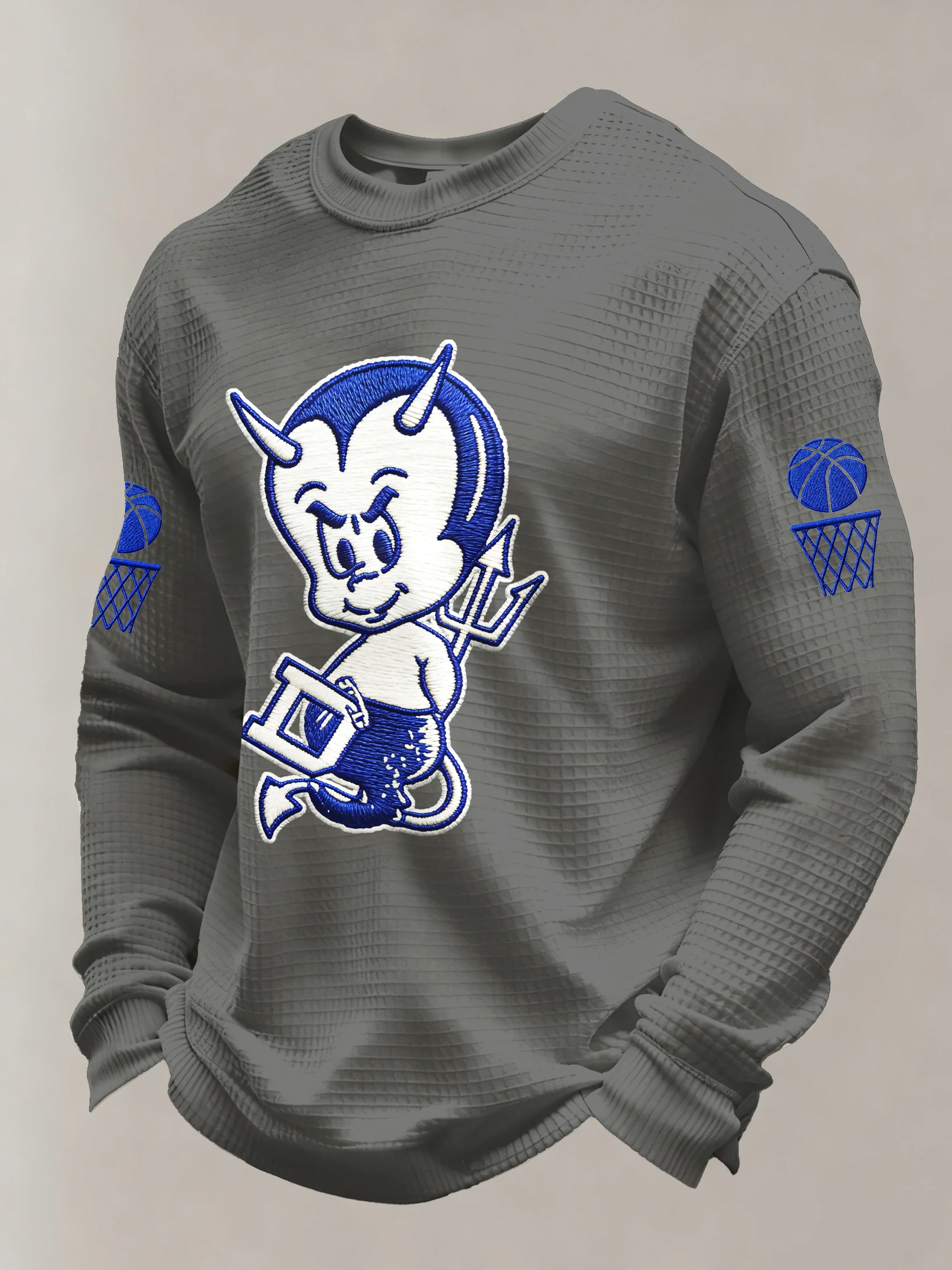 Men's Basketball Printed Casual Long-Sleeved Top