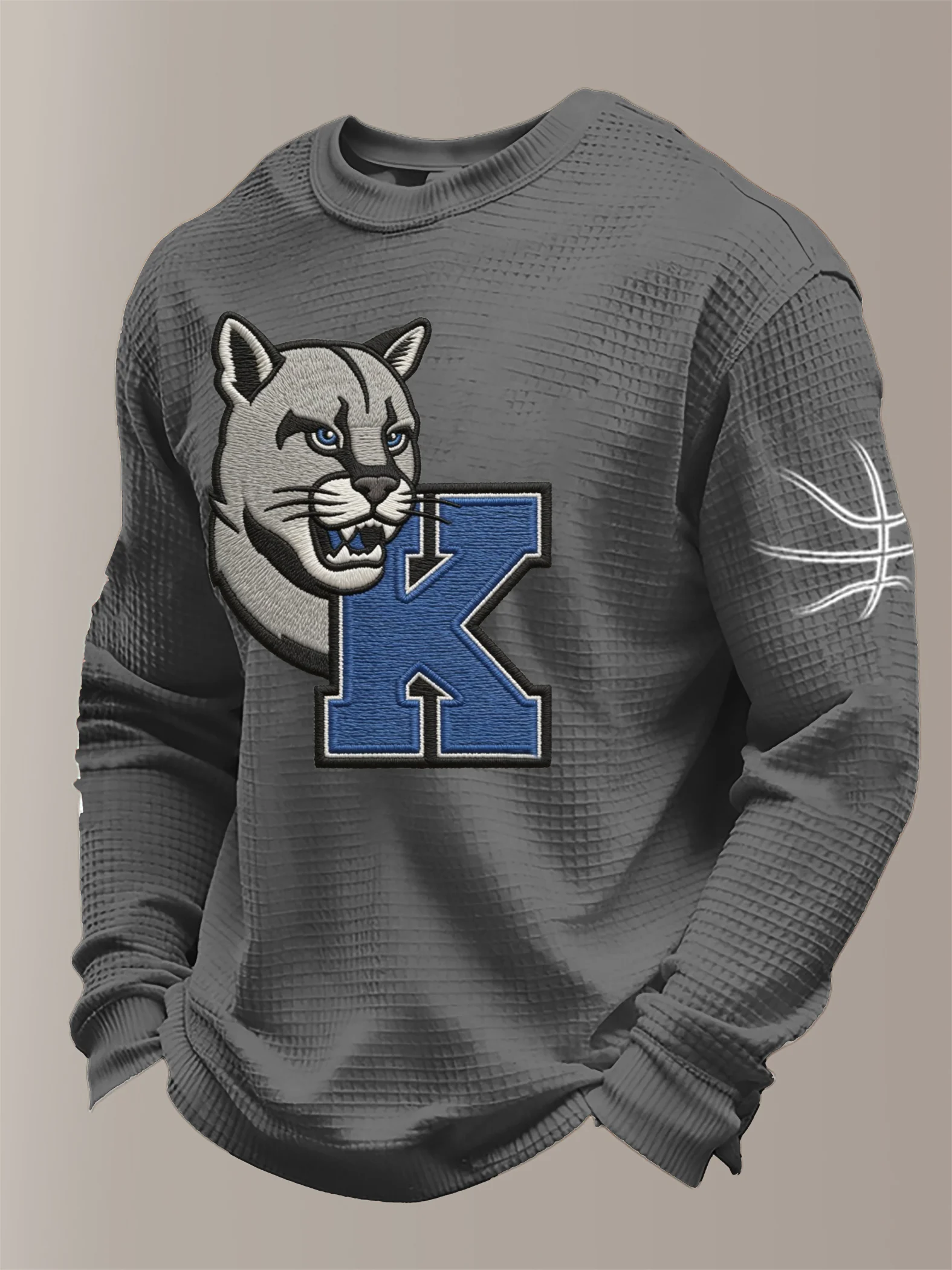 Men's Basketball Waffle Knit Long-Sleeve T-Shirt