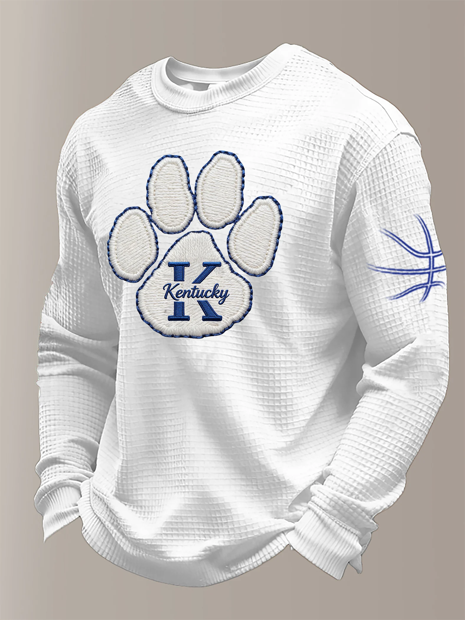 Men's Basketball Waffle Knit Long-Sleeve T-Shirt