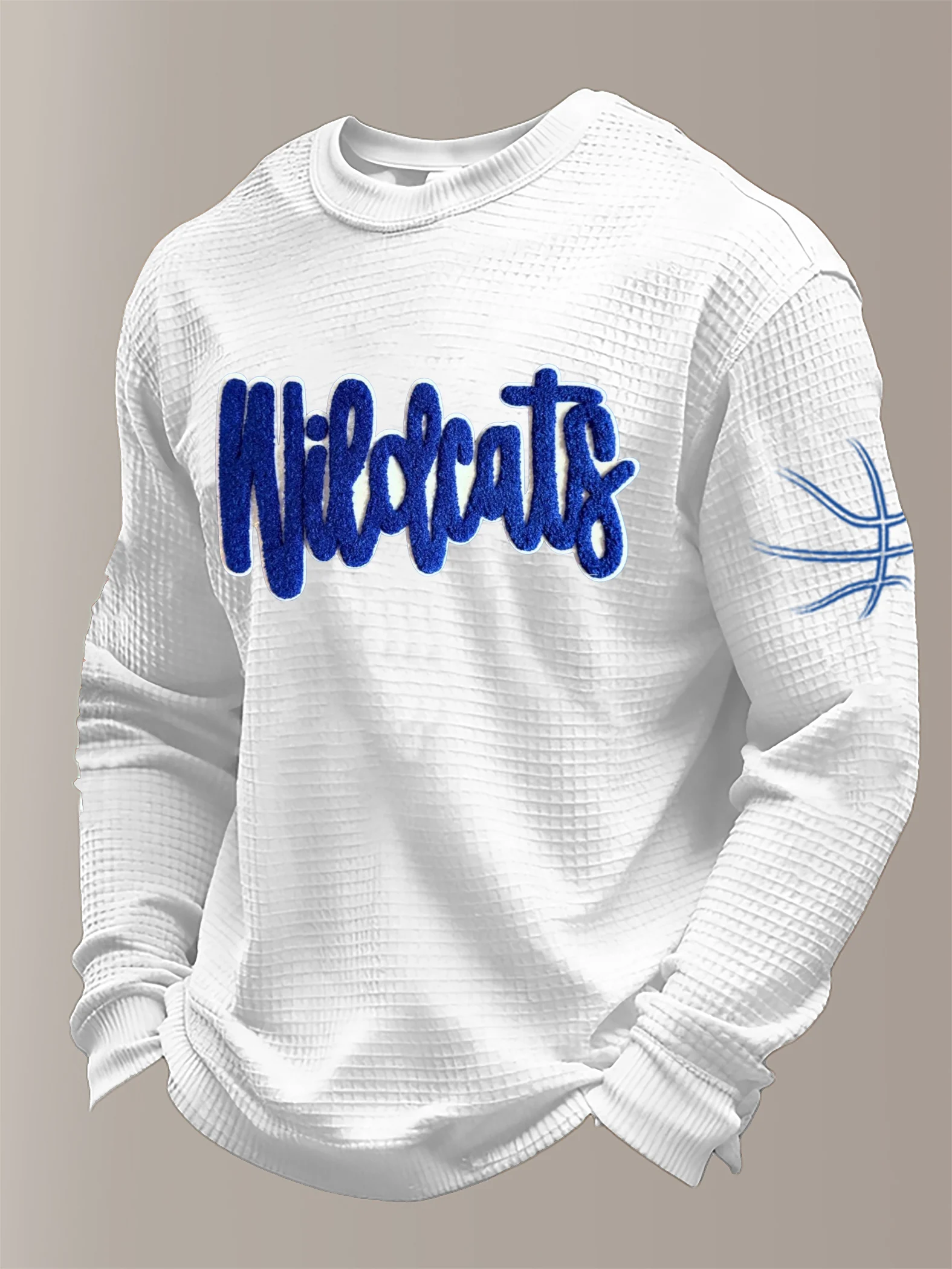 Men's Basketball Waffle Knit Long-Sleeve T-Shirt