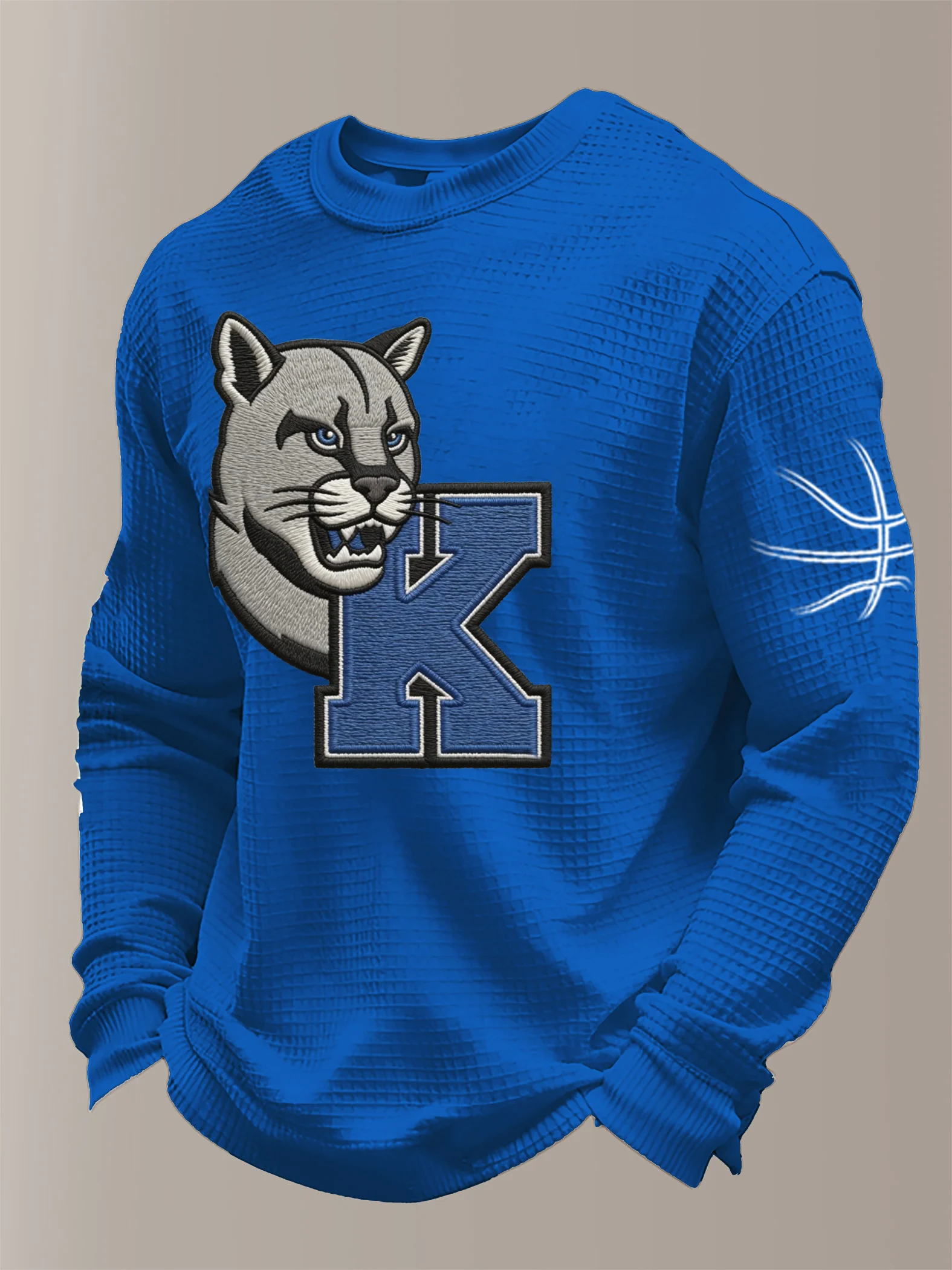 Men's Basketball Waffle Knit Long-Sleeve T-Shirt