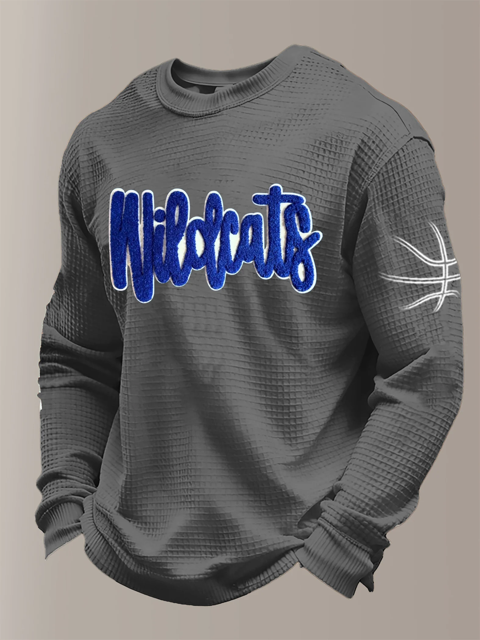 Men's Basketball Waffle Knit Long-Sleeve T-Shirt