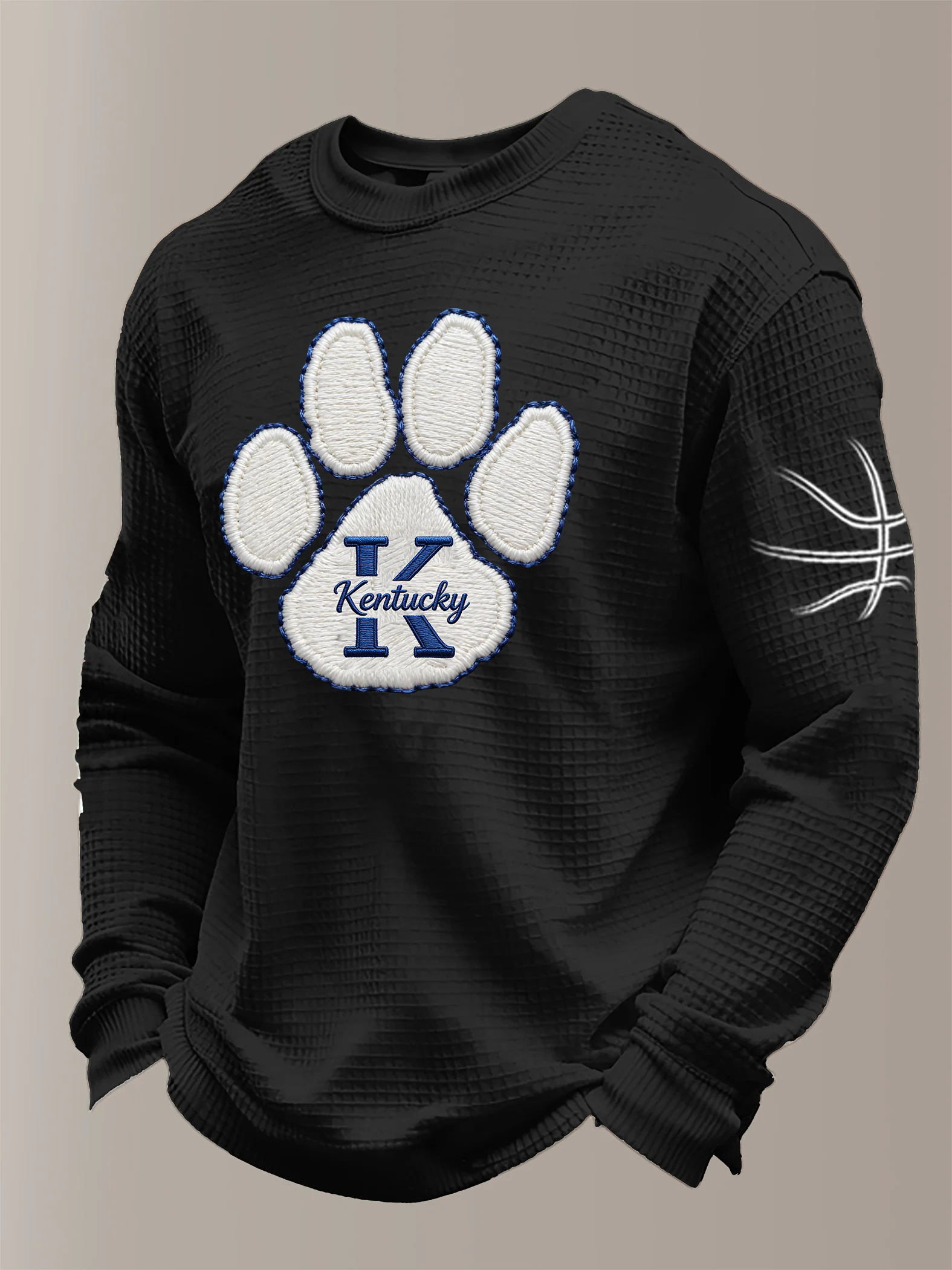 Men's Basketball Waffle Knit Long-Sleeve T-Shirt