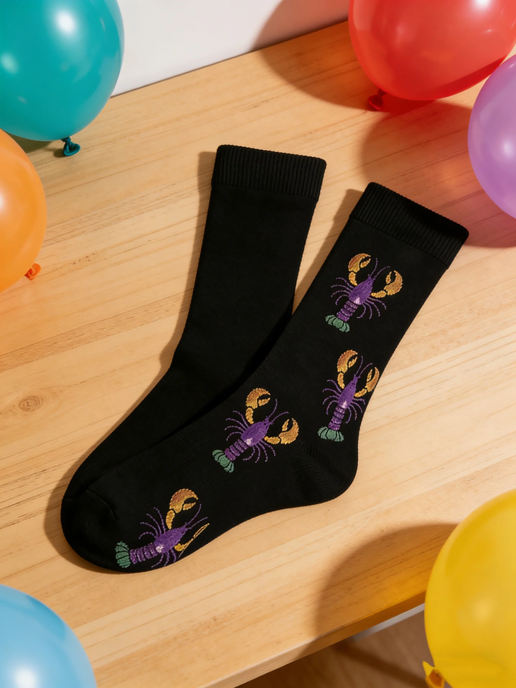 Mardi Gras Socks