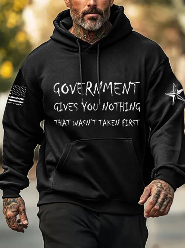 Men's DD-214 Casual Print Hoodie