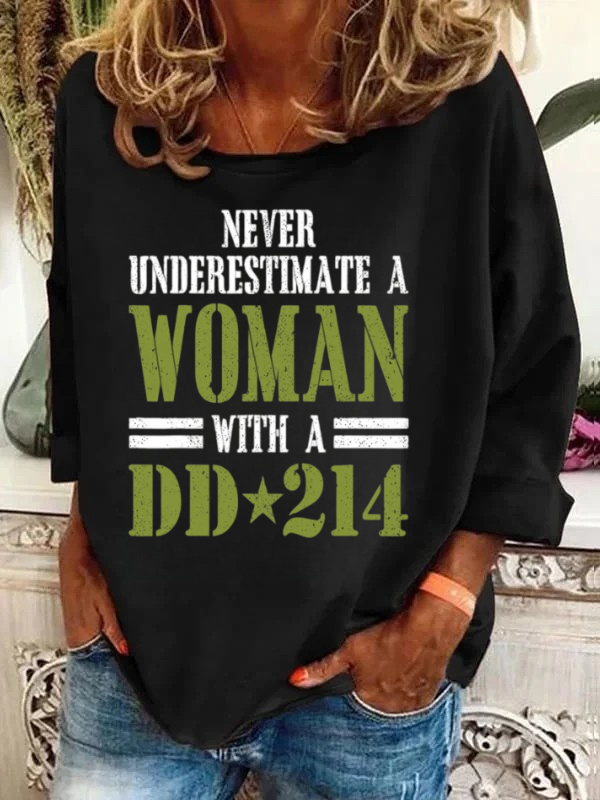 Women With DD-214 Long Sleeve T-Shirt