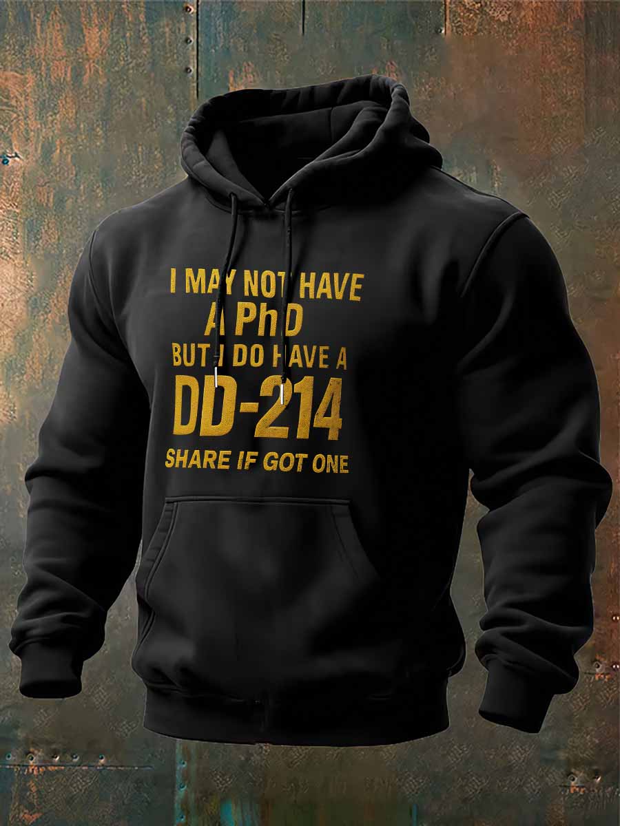 I Do Have A DD-214 Print Classic Cotton Hoodie