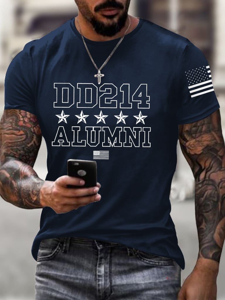 Men's Veteran DD-214 Printed T-Shirt