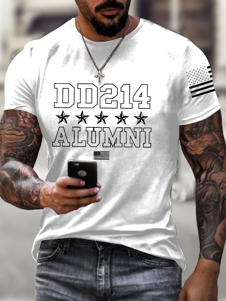 Men's Veteran DD-214 Printed T-Shirt