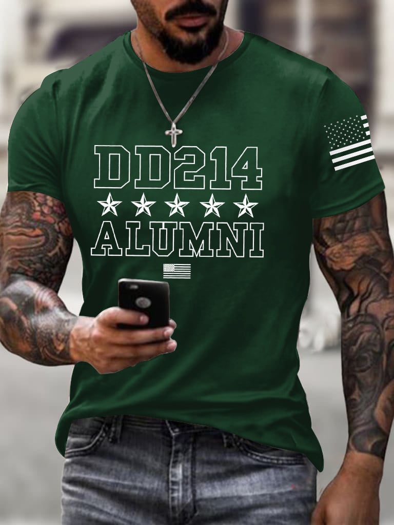 Men's Veteran DD-214 Printed T-Shirt
