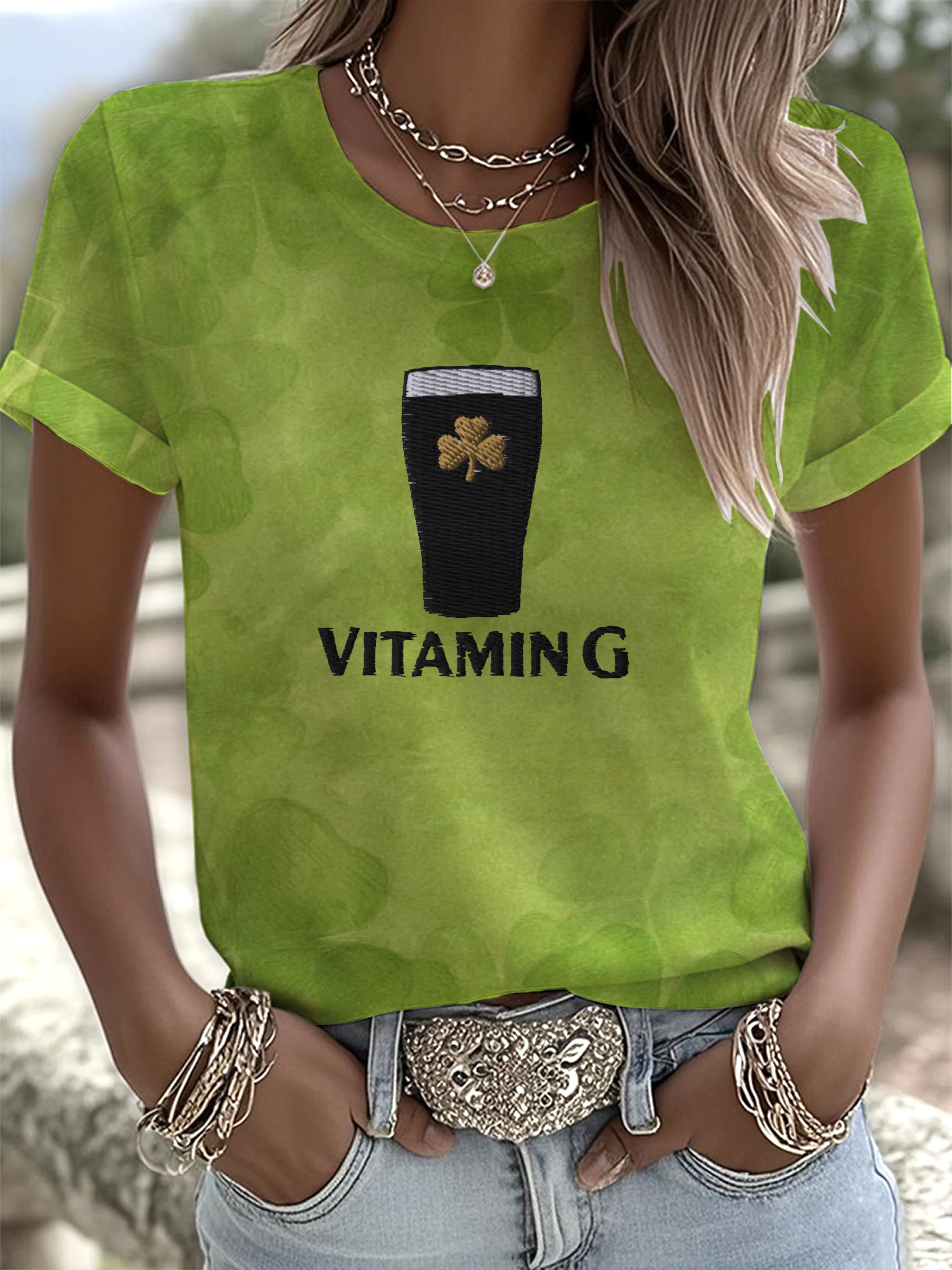 Vitamin G St. Patrick's Printed T-shirts