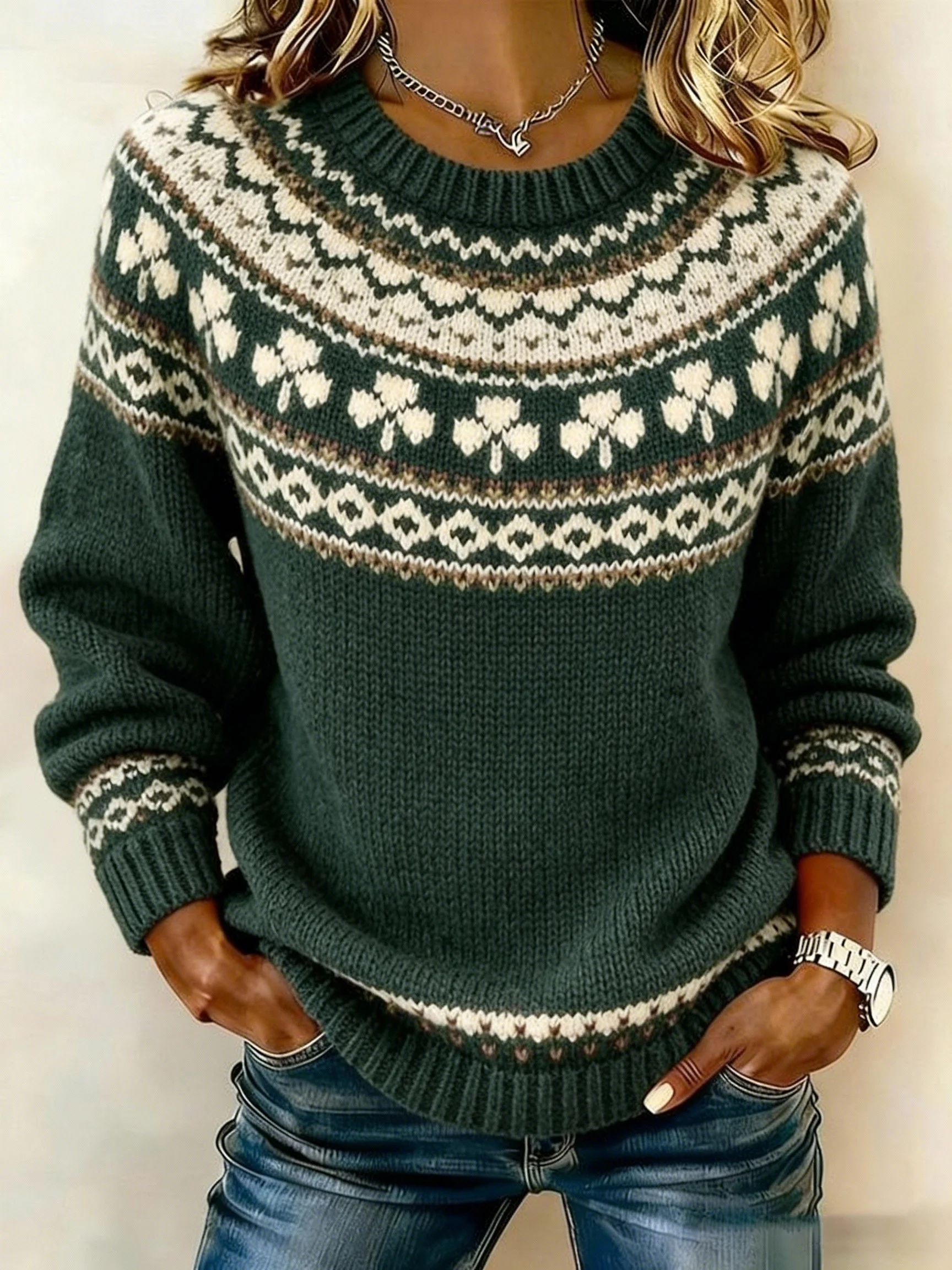 Women's St. Patrick's Day Knit Sweatshirt