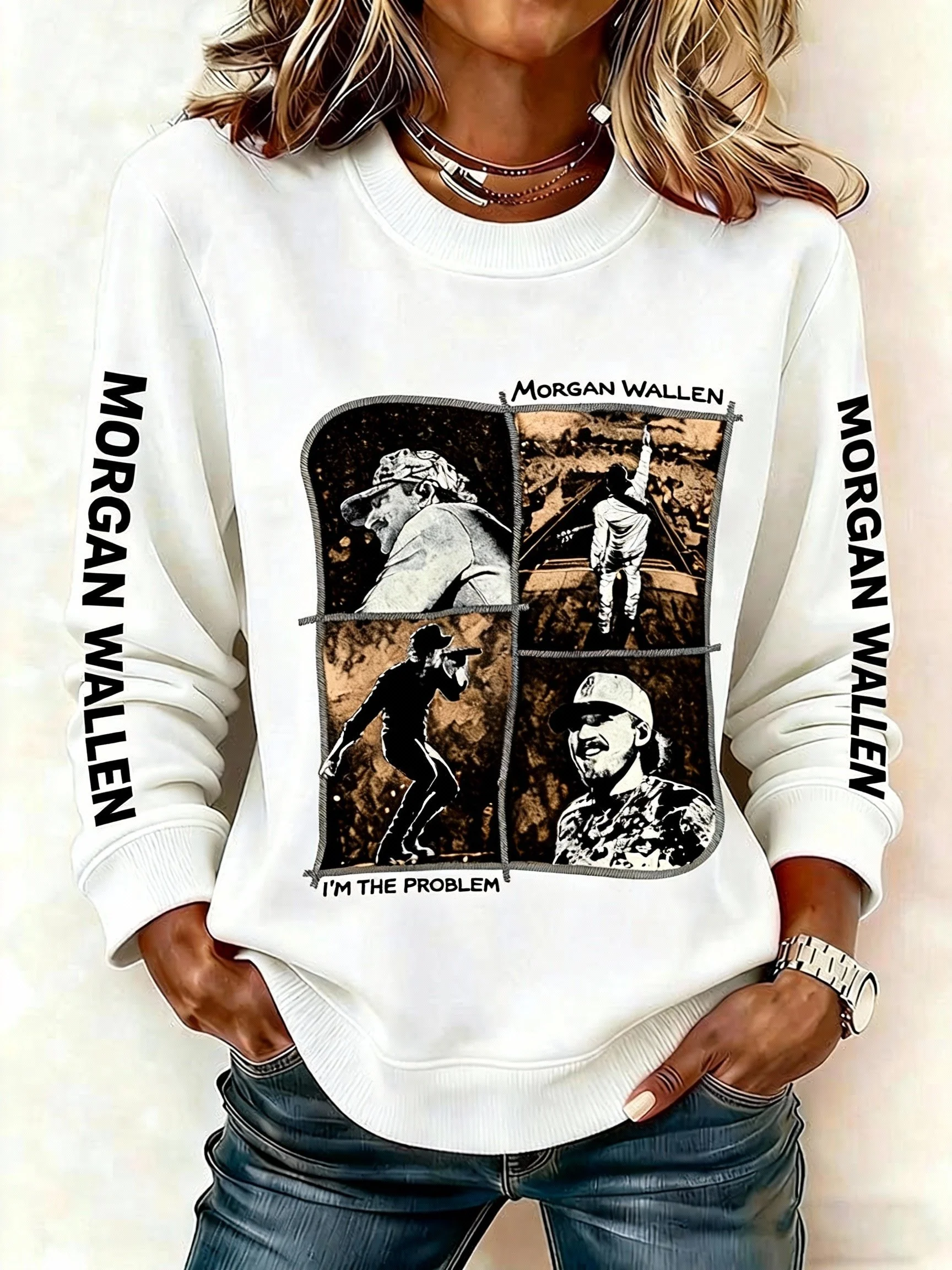 Women's I'M The Problem Print Sweatshirt