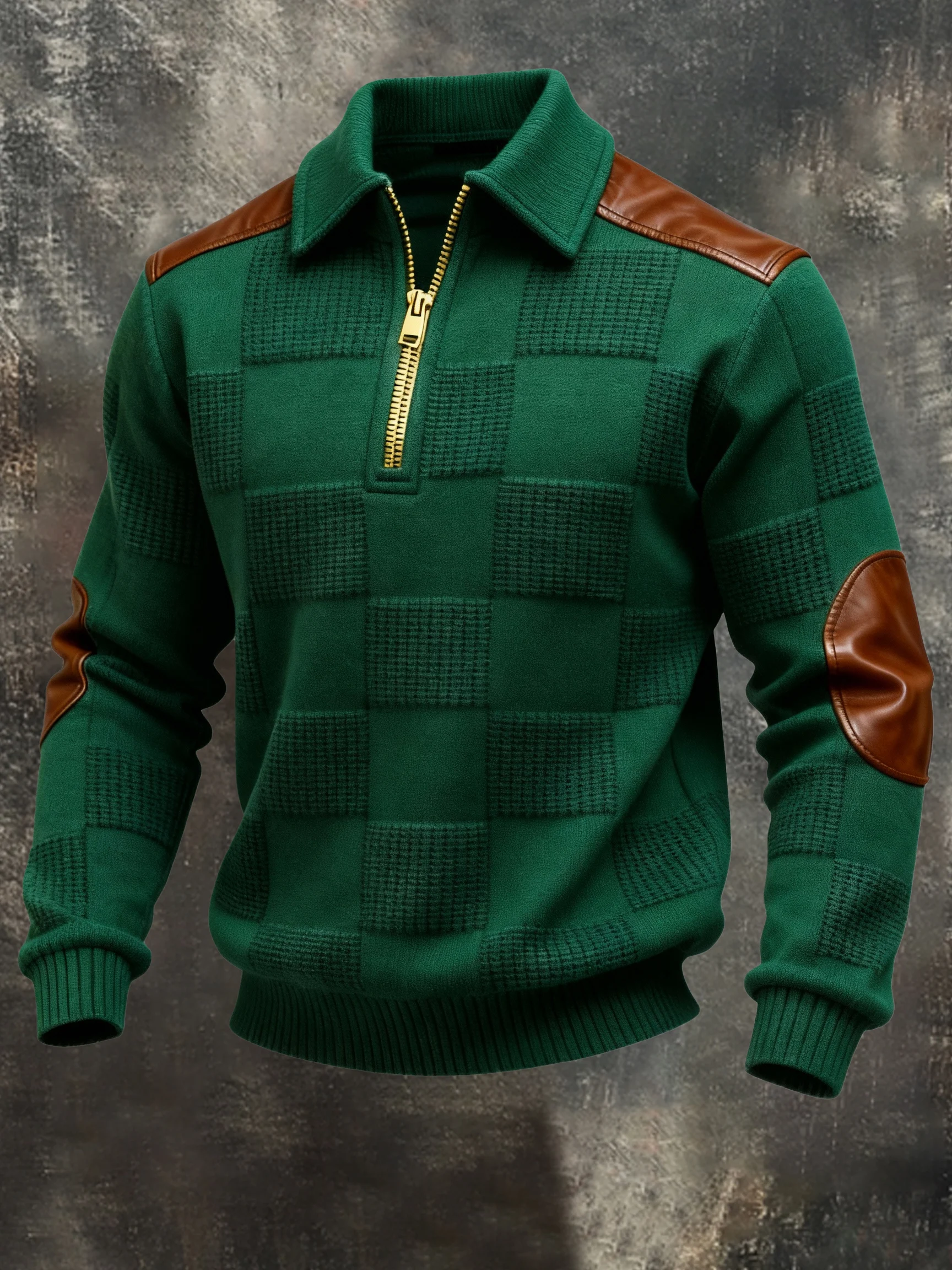 Men's Textured St. Patrick's Day Zip-Up Hoodie