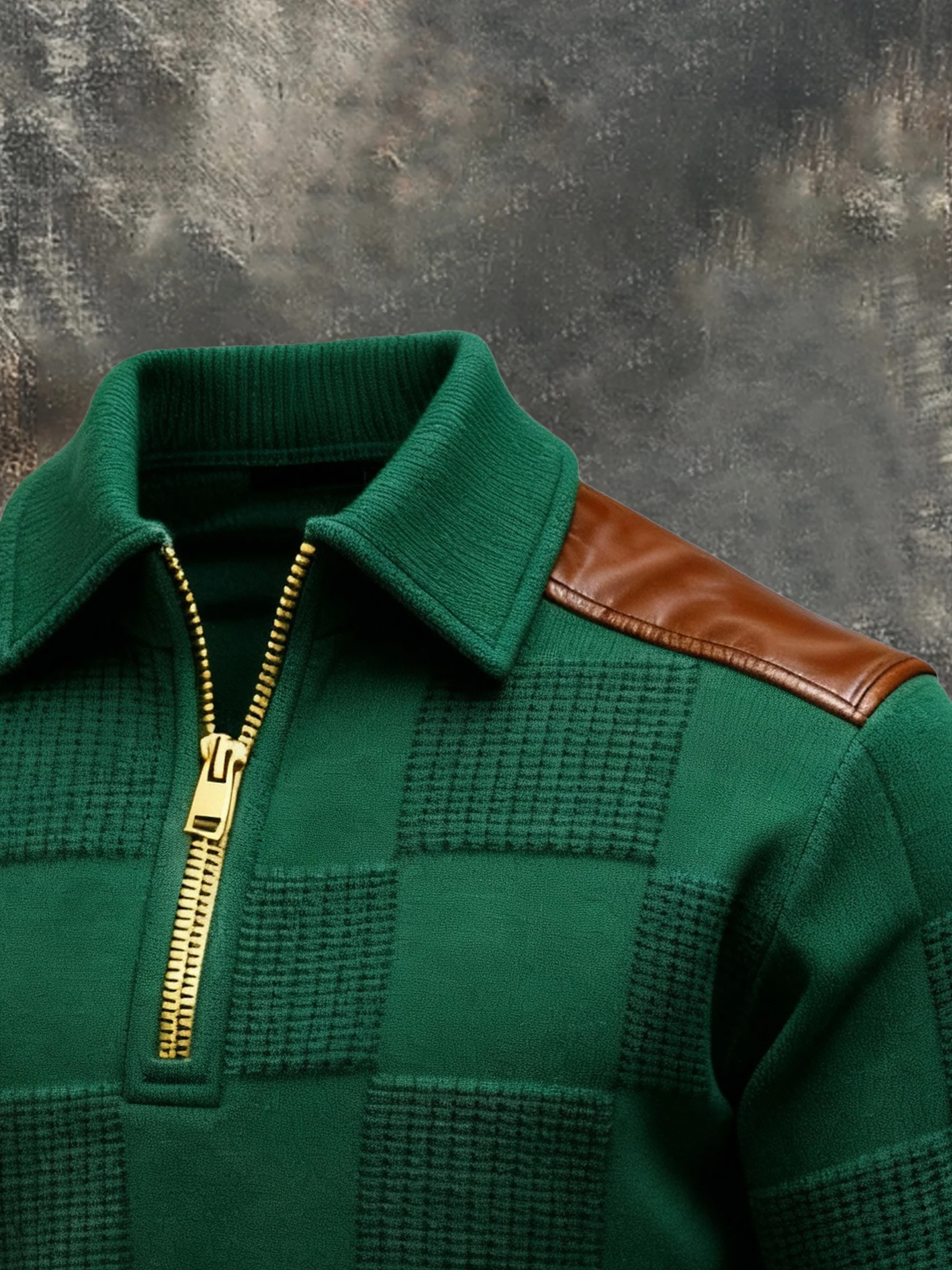 Men's Textured St. Patrick's Day Zip-Up Hoodie