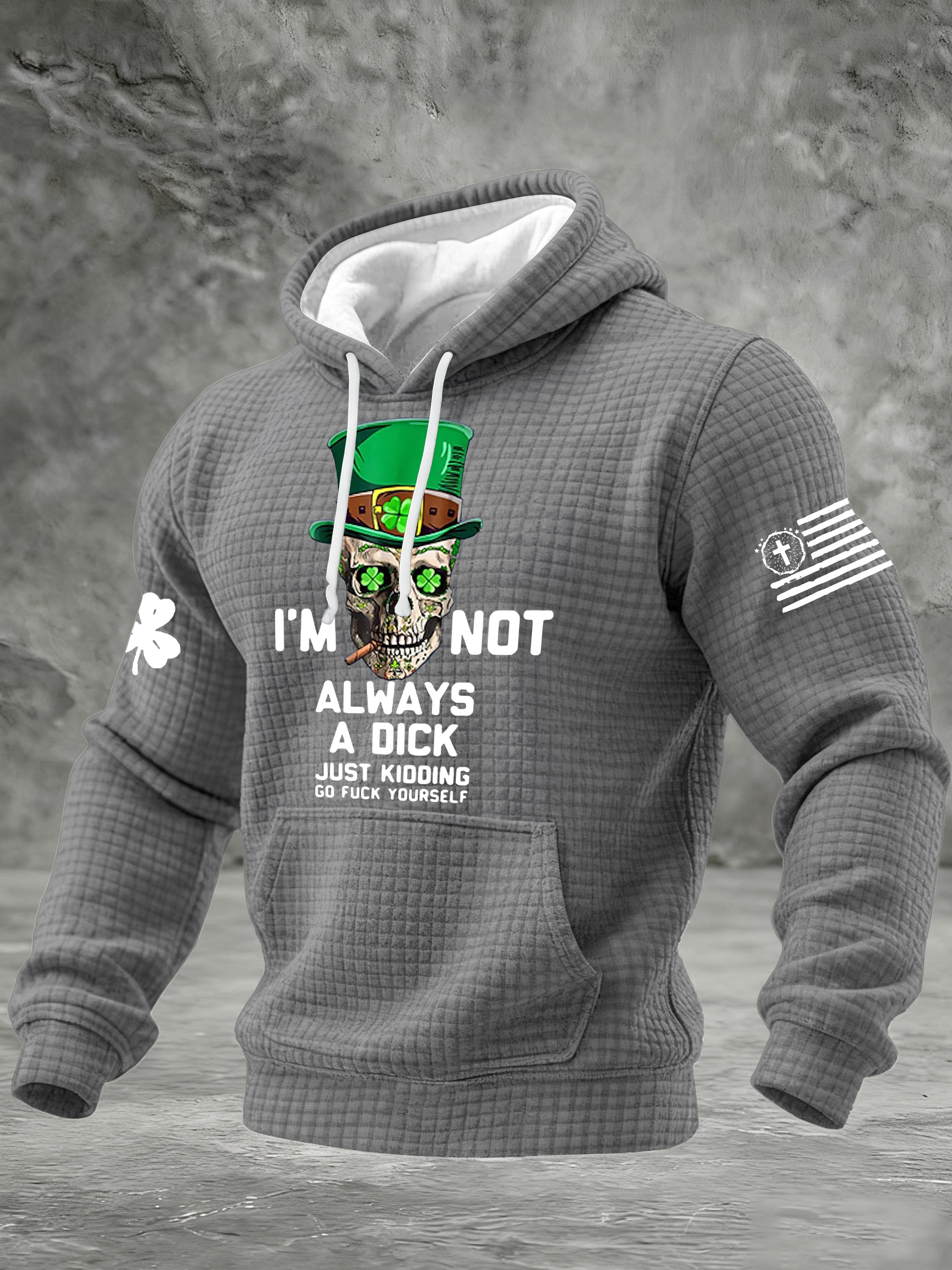 Men's I'm Not Always A Dick Just Kidding Printed Casual Hoodie