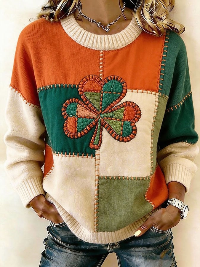 Women's Saint Pao Print Knit Sweater