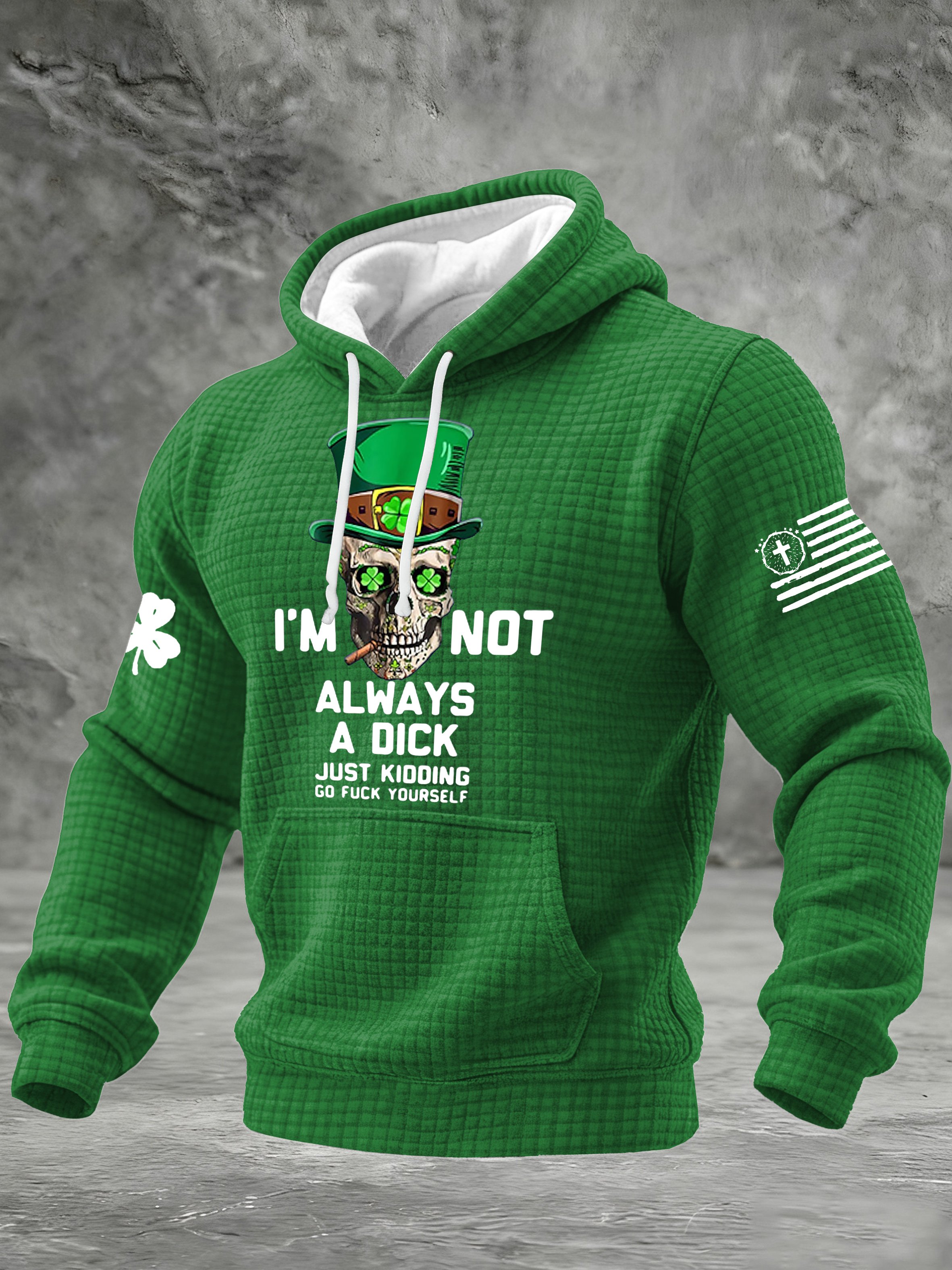Men's I'm Not Always A Dick Just Kidding Printed Casual Hoodie
