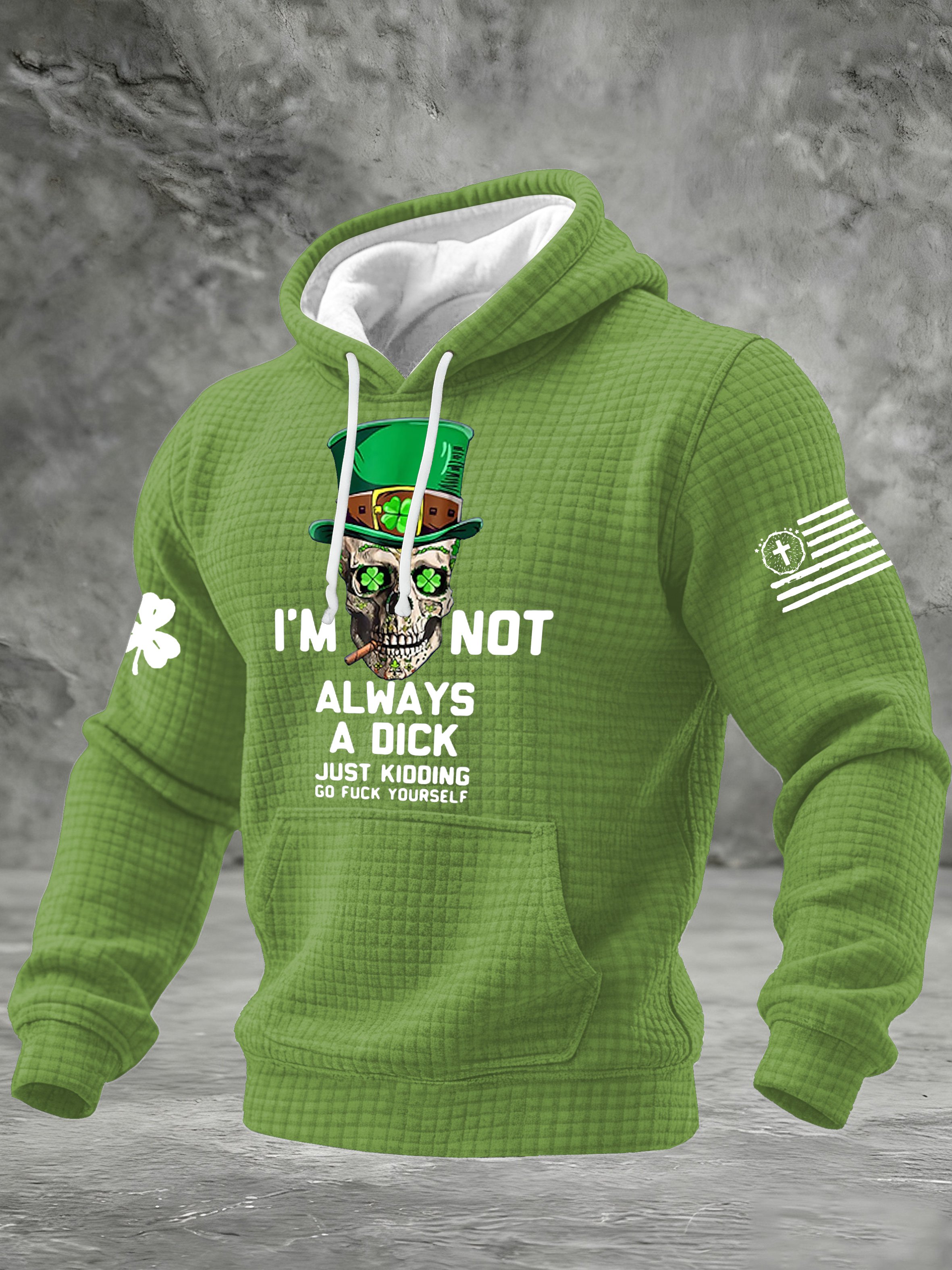 Men's I'm Not Always A Dick Just Kidding Printed Casual Hoodie