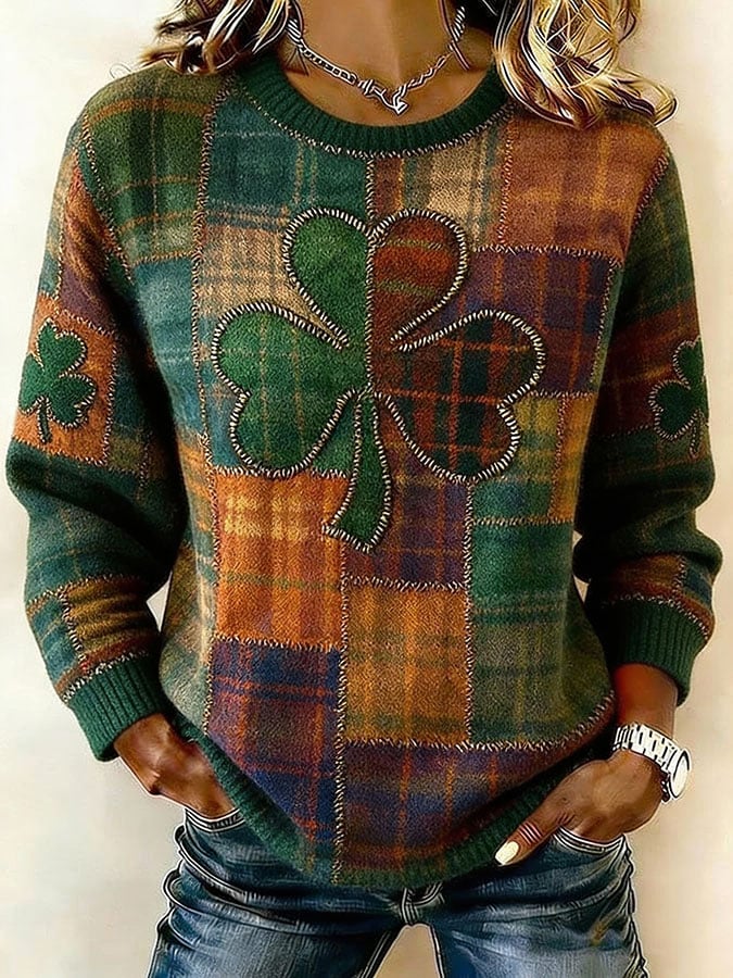 Women's Saint Pao Print Knit Sweater