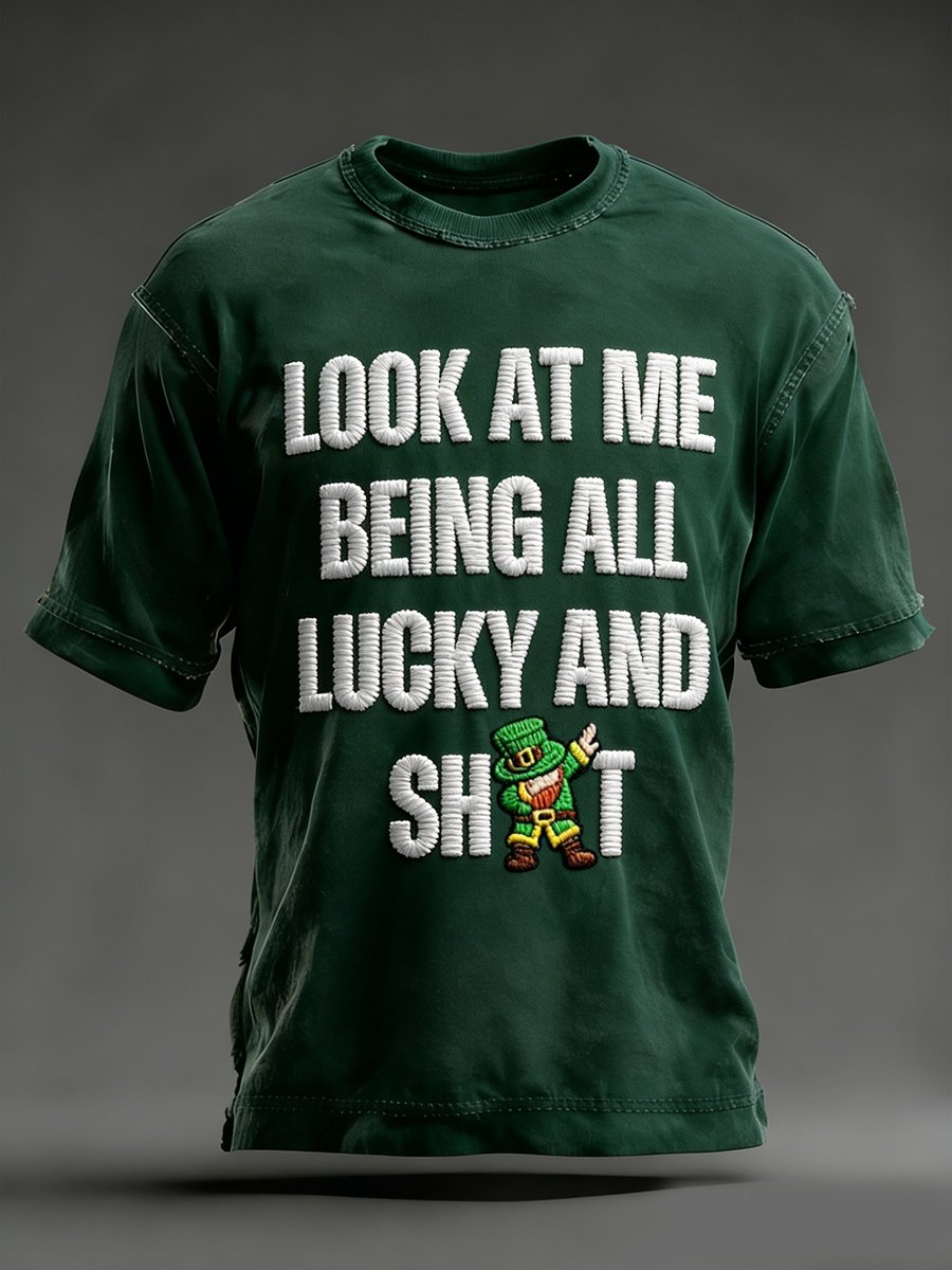Men's St. Patrick Men's Shamrock Lucky Irish T-Shirt