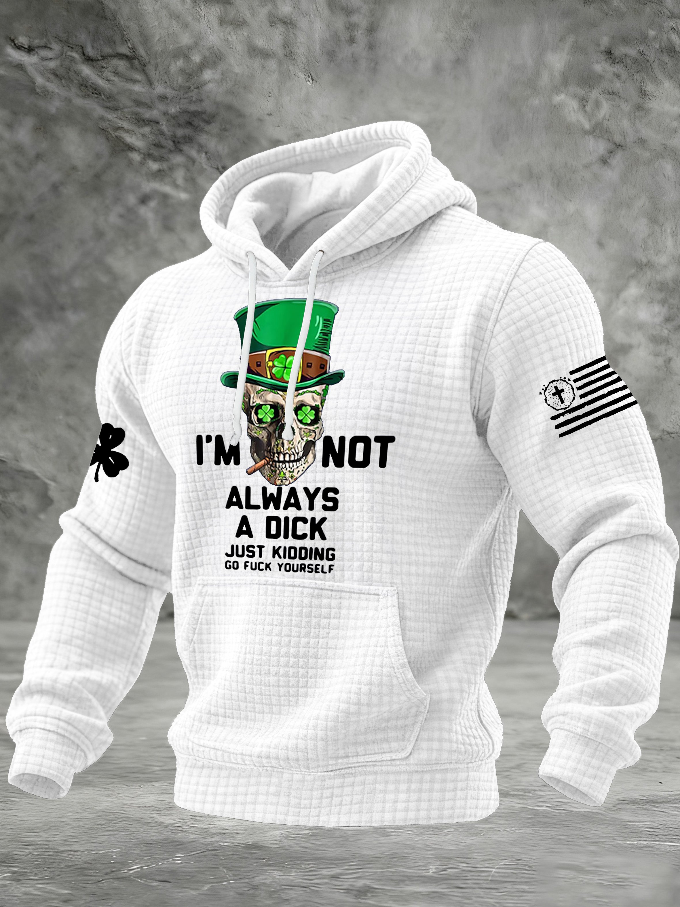 Men's I'm Not Always A Dick Just Kidding Printed Casual Hoodie