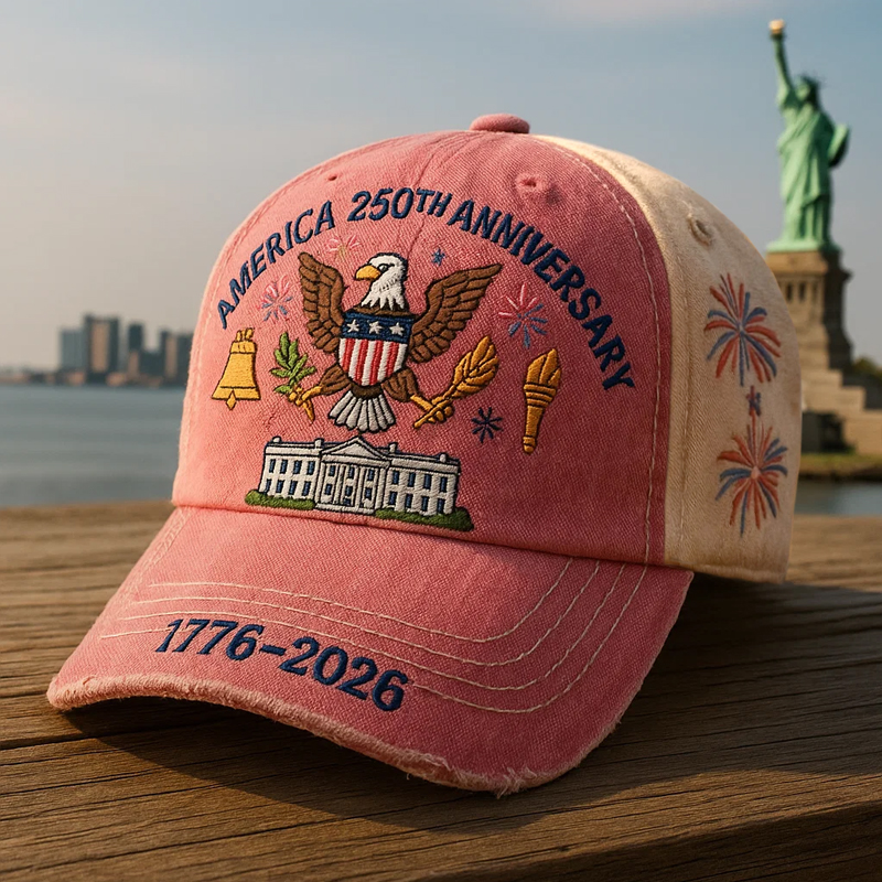 US 250th Anniversary Printed Casual Hat
