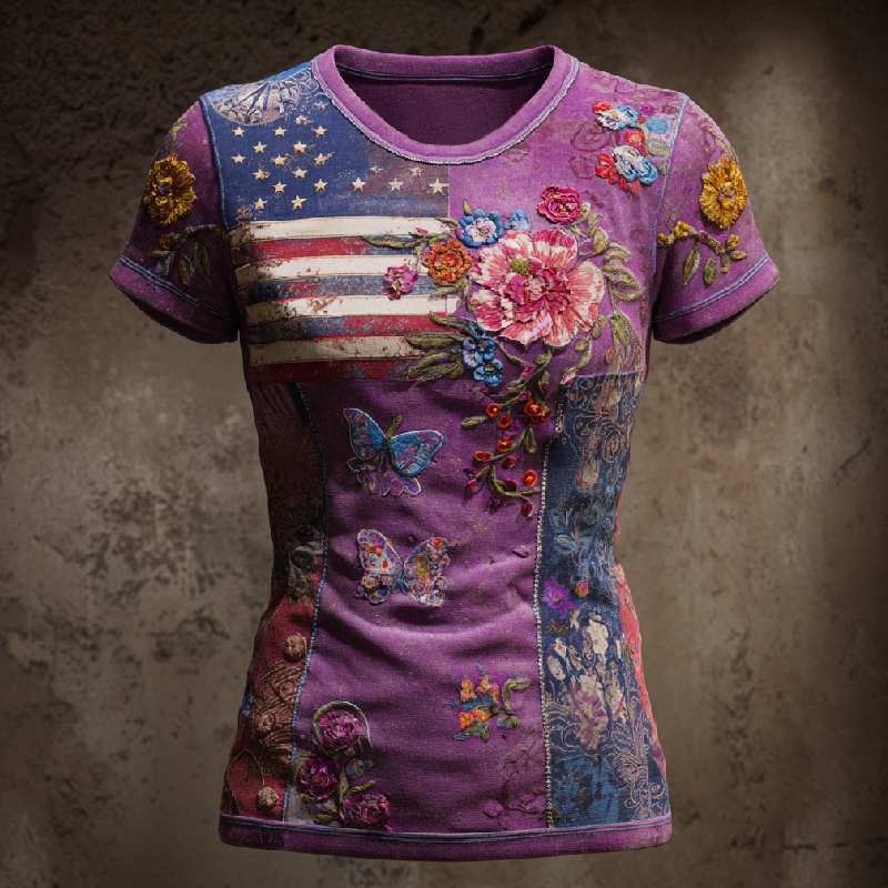 US 250th Anniversary Art Print Short-Sleeve T-Shirt