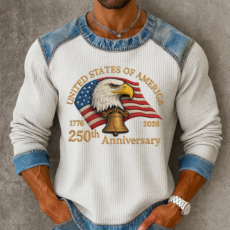 US 250th Anniversary Men's Casual Sweatshirt