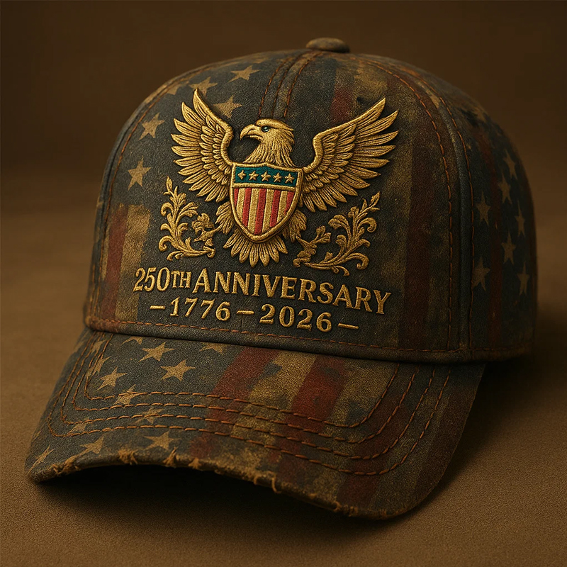 US Vintage  250th Anniversary Printed Casual Hat
