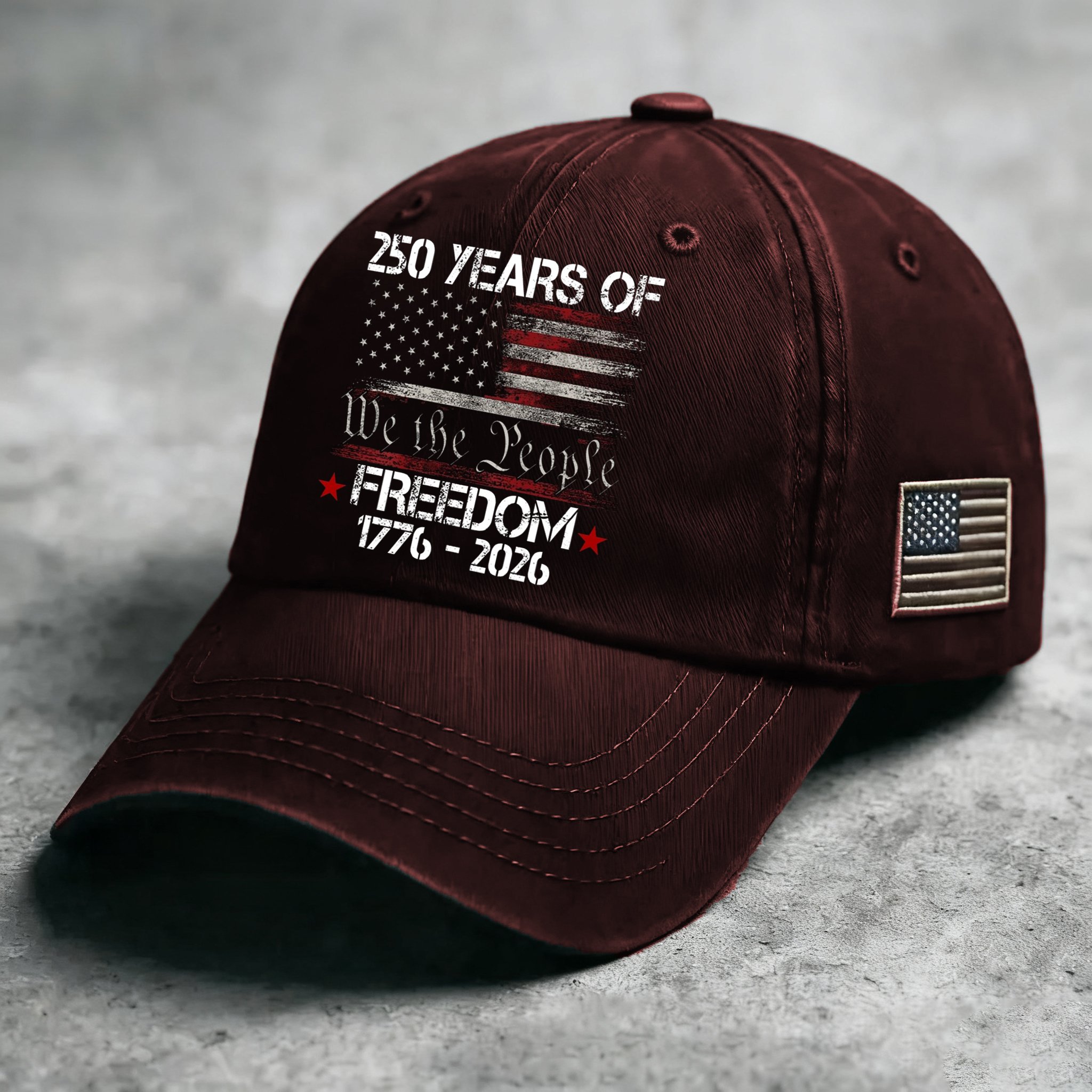 America 250th Anniversary Printed Hat