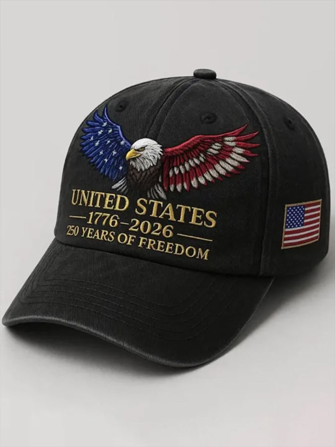 USA 250th Anniversary Printed Baseball Cap