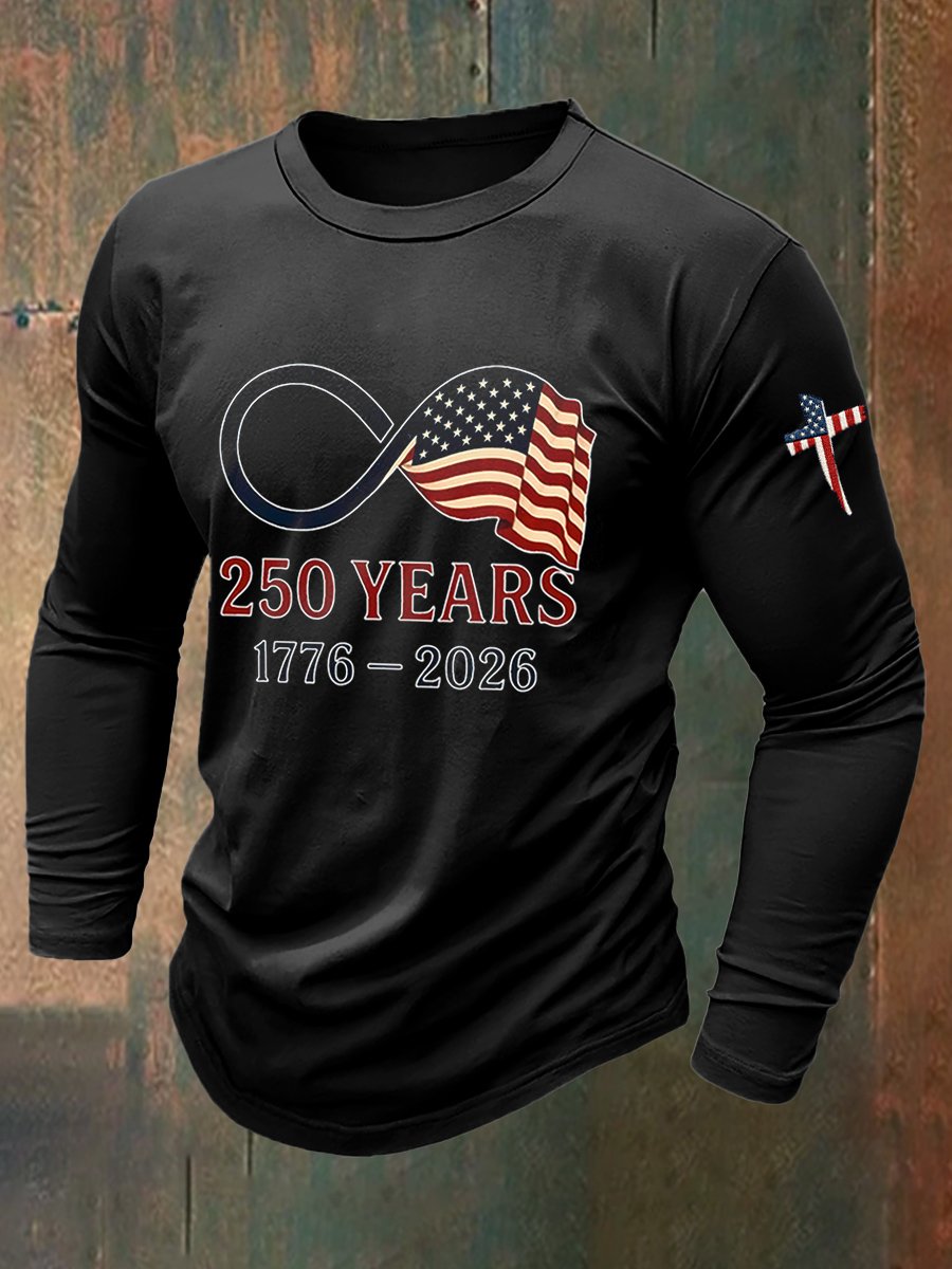 Men's Vintage Army 250th Anniversary Long-Sleeve T-Shirt