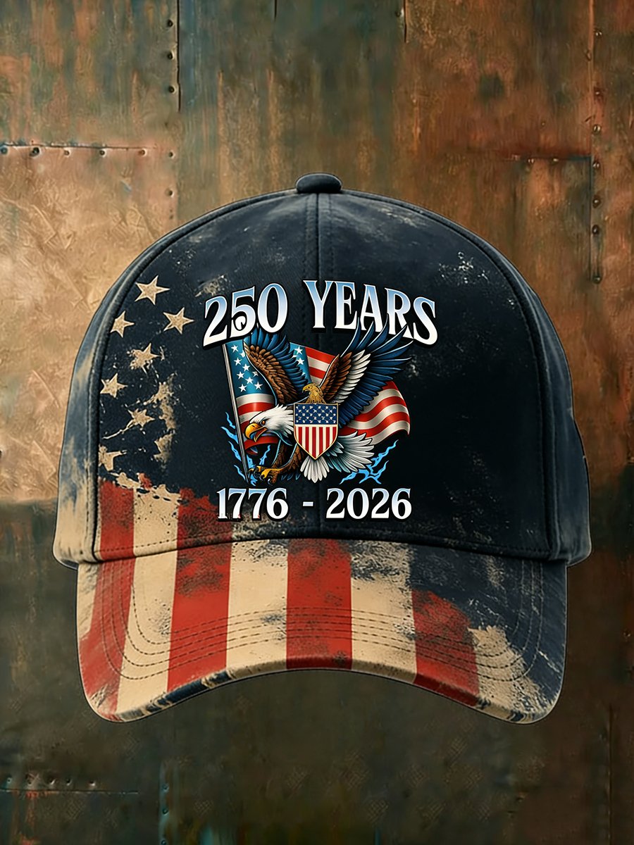 250th Anniversary of the Founding of the United States Printed Baseball Cap
