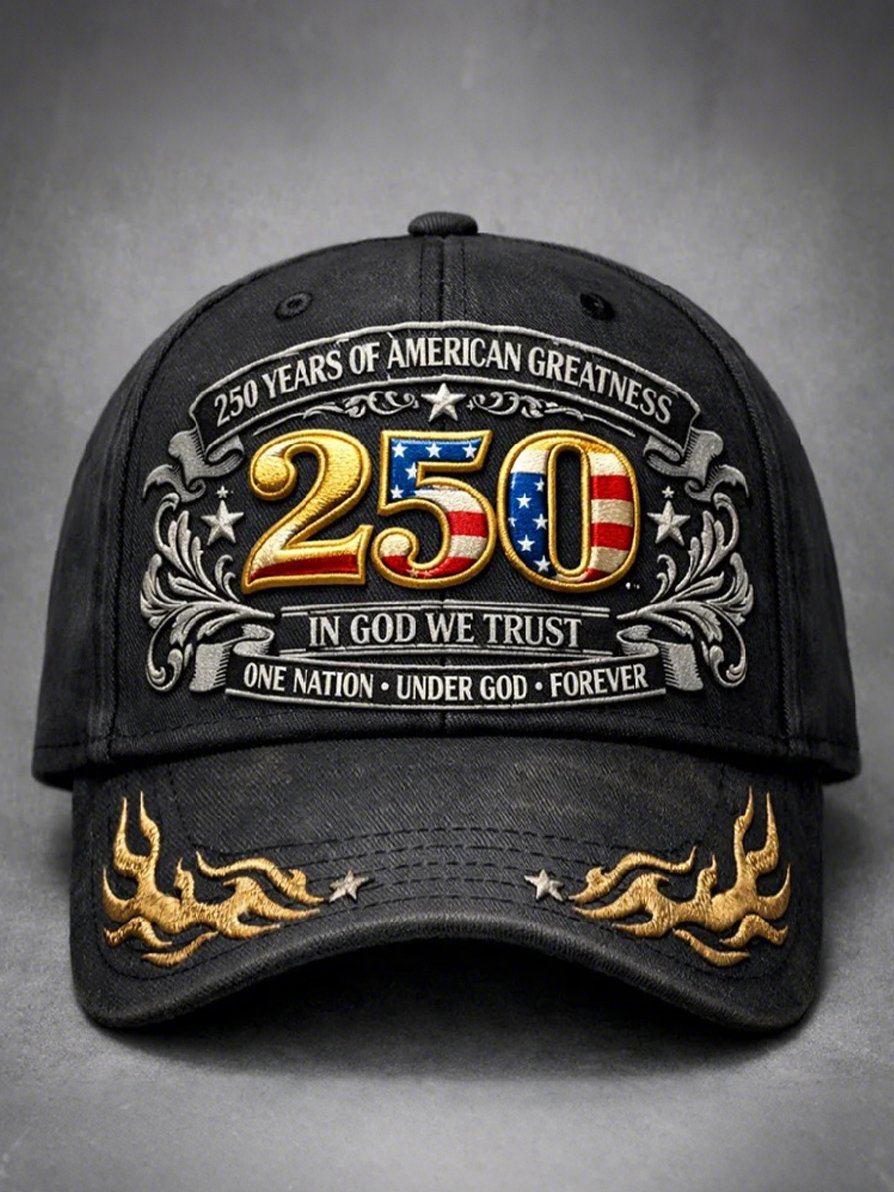 250th Anniversary of the Founding of the United States Printed Baseball Cap